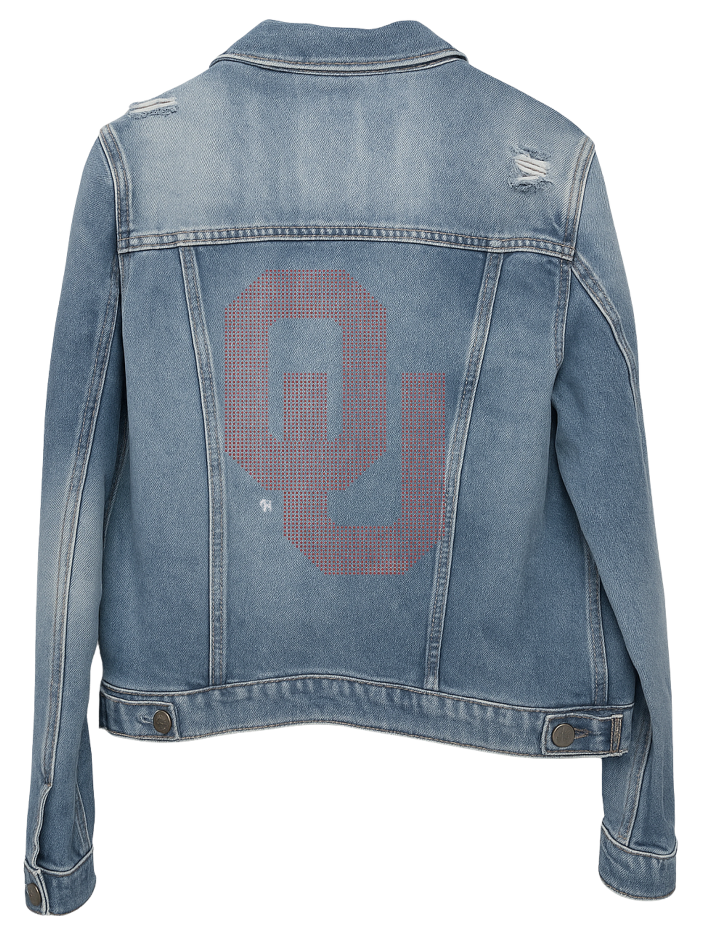 Licensed Game Day Denim, Blue, Univ of Oklahoma Interlocking OU