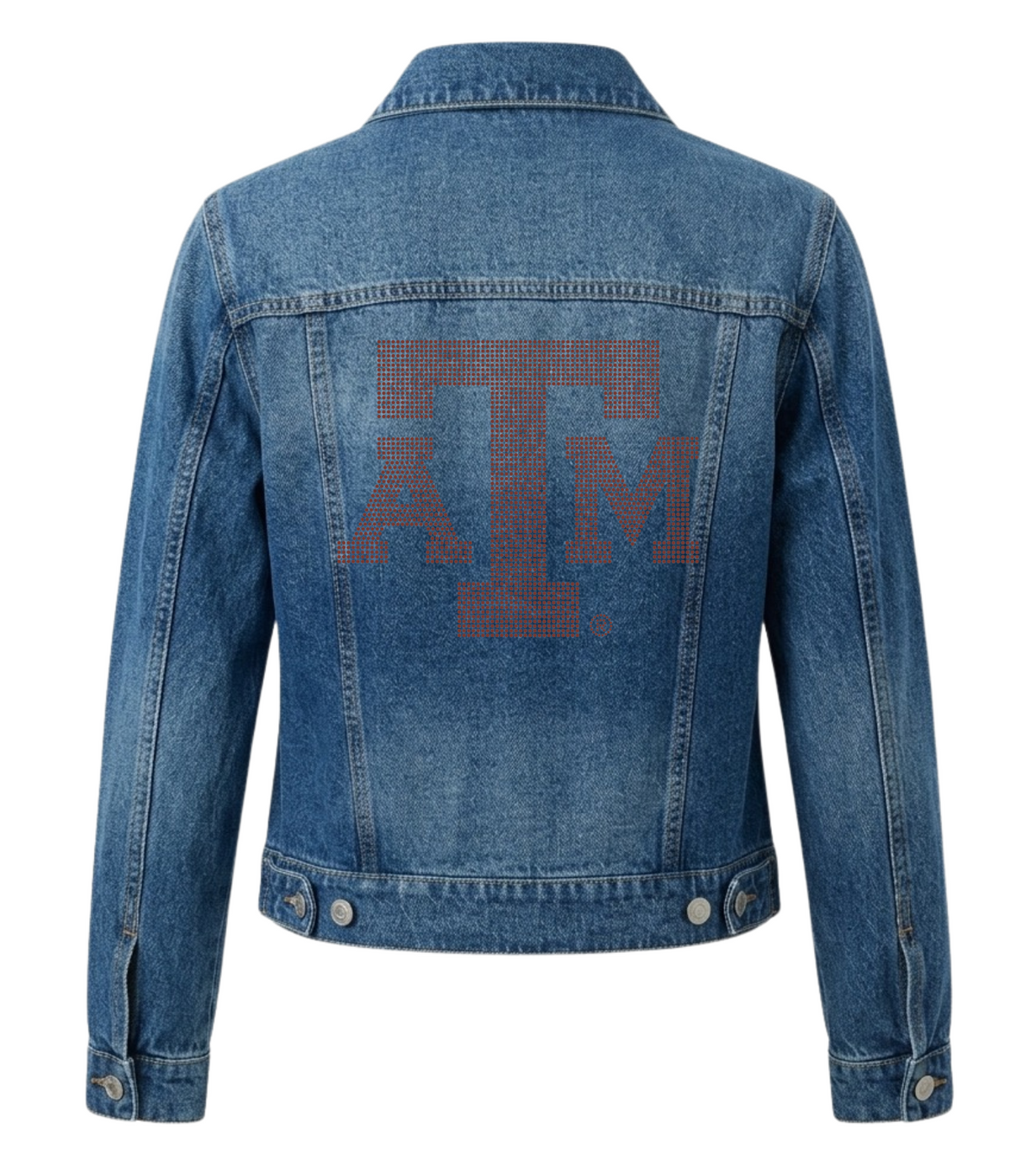 Texas A&M Logo Blue Denim Jacket