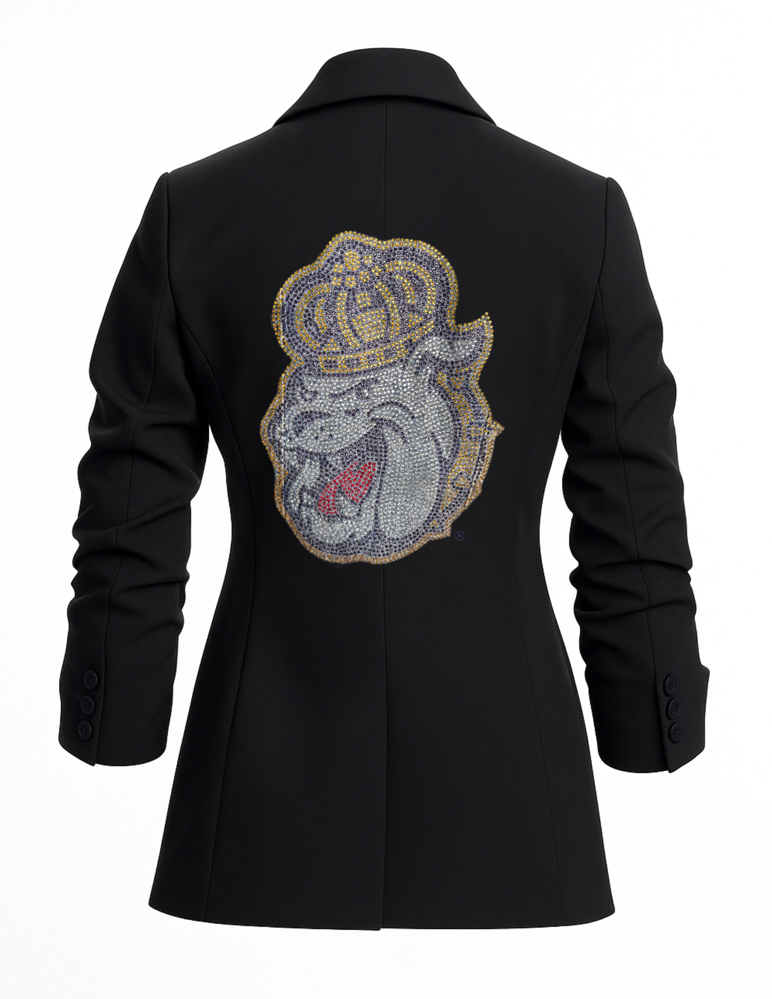 JMU Duke Black Ruched Blazer