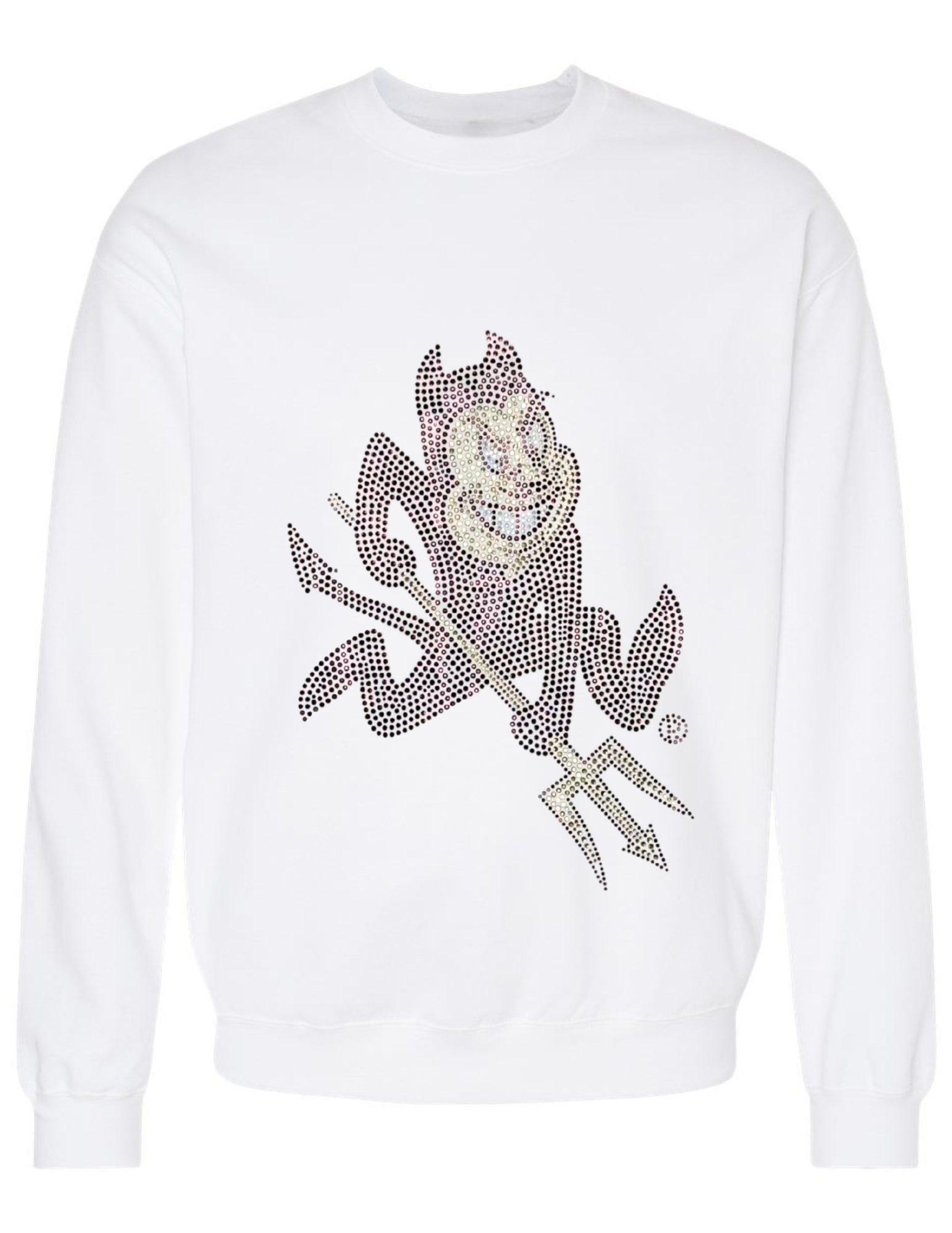 Arizona State Sparky White Crewneck Sweatshirt
