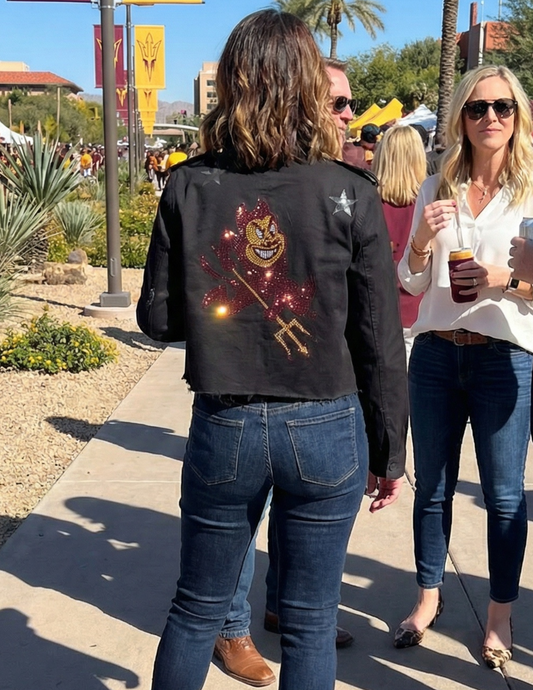 Arizona State Sparky Black Shacket
