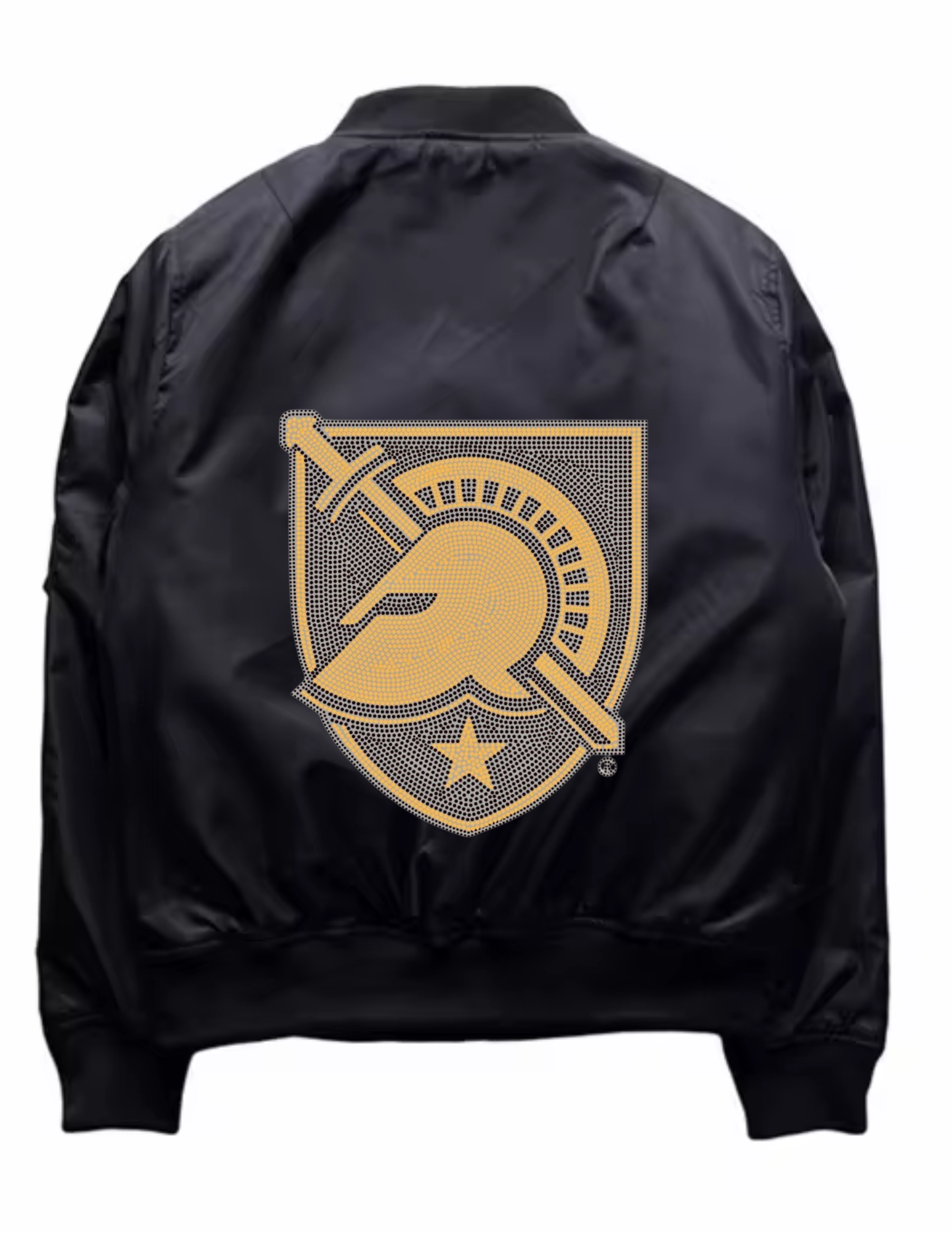 Army West Point Athena Shield Black Bomber Jacket