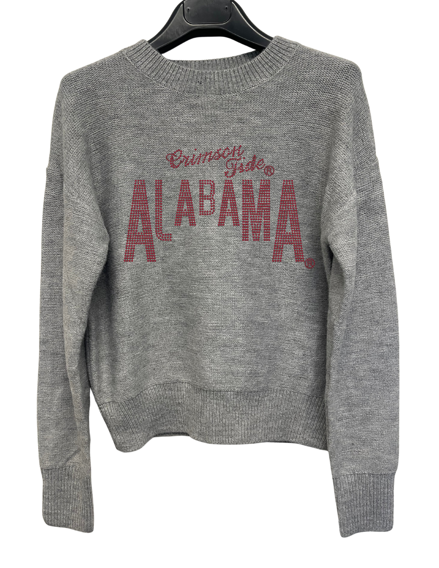 University of Alabama Crimson Tide Design Gray Crewneck Sweater