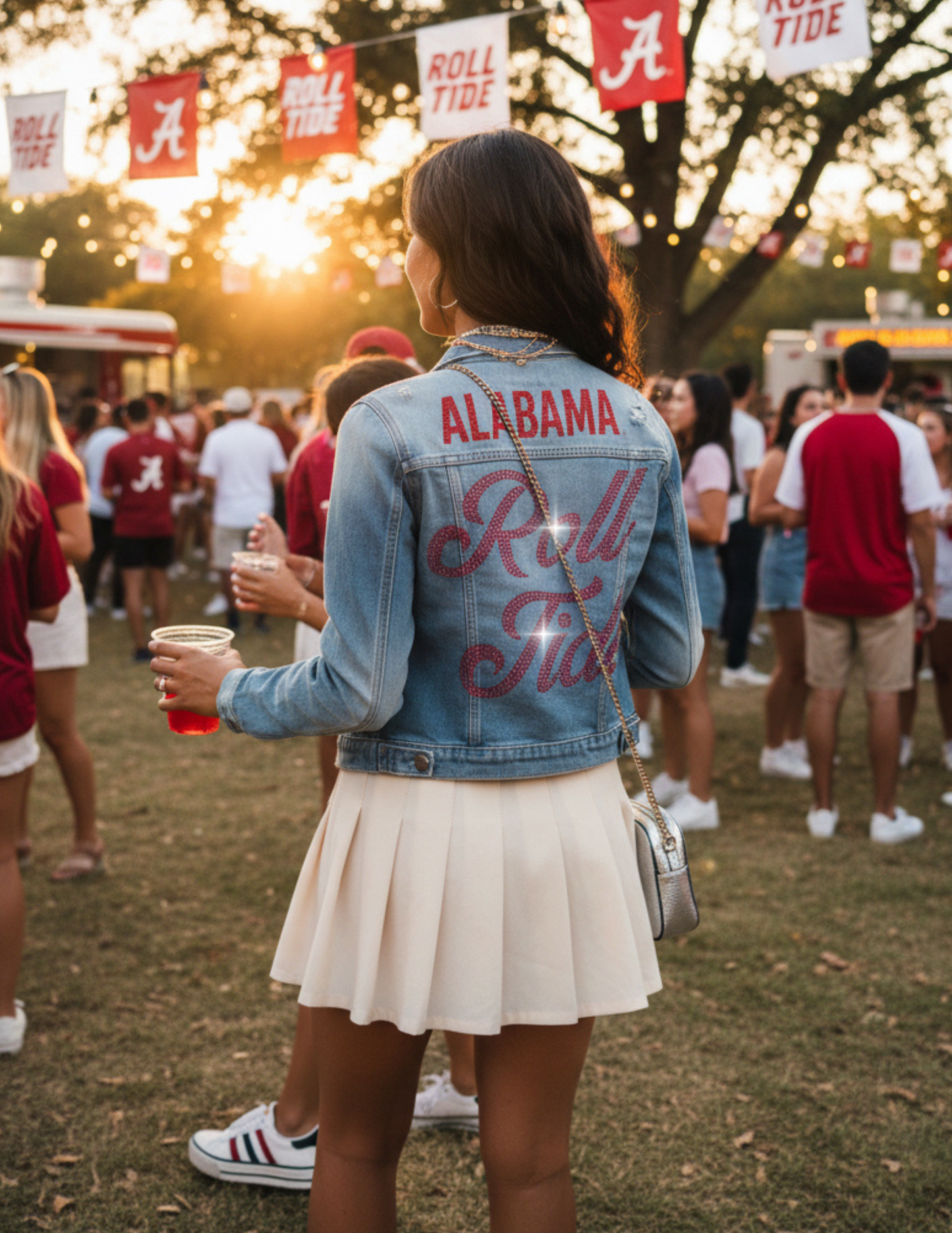 University of Alabama Roll Tide Blue Denim Jacket