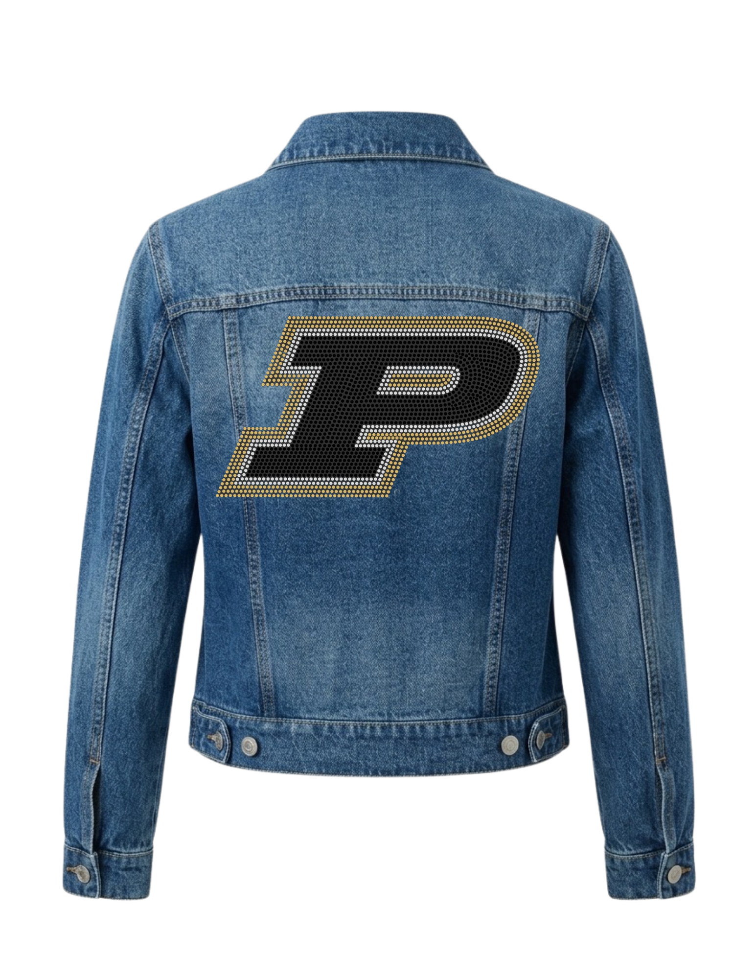 Purdue University P Blue Denim Jacket