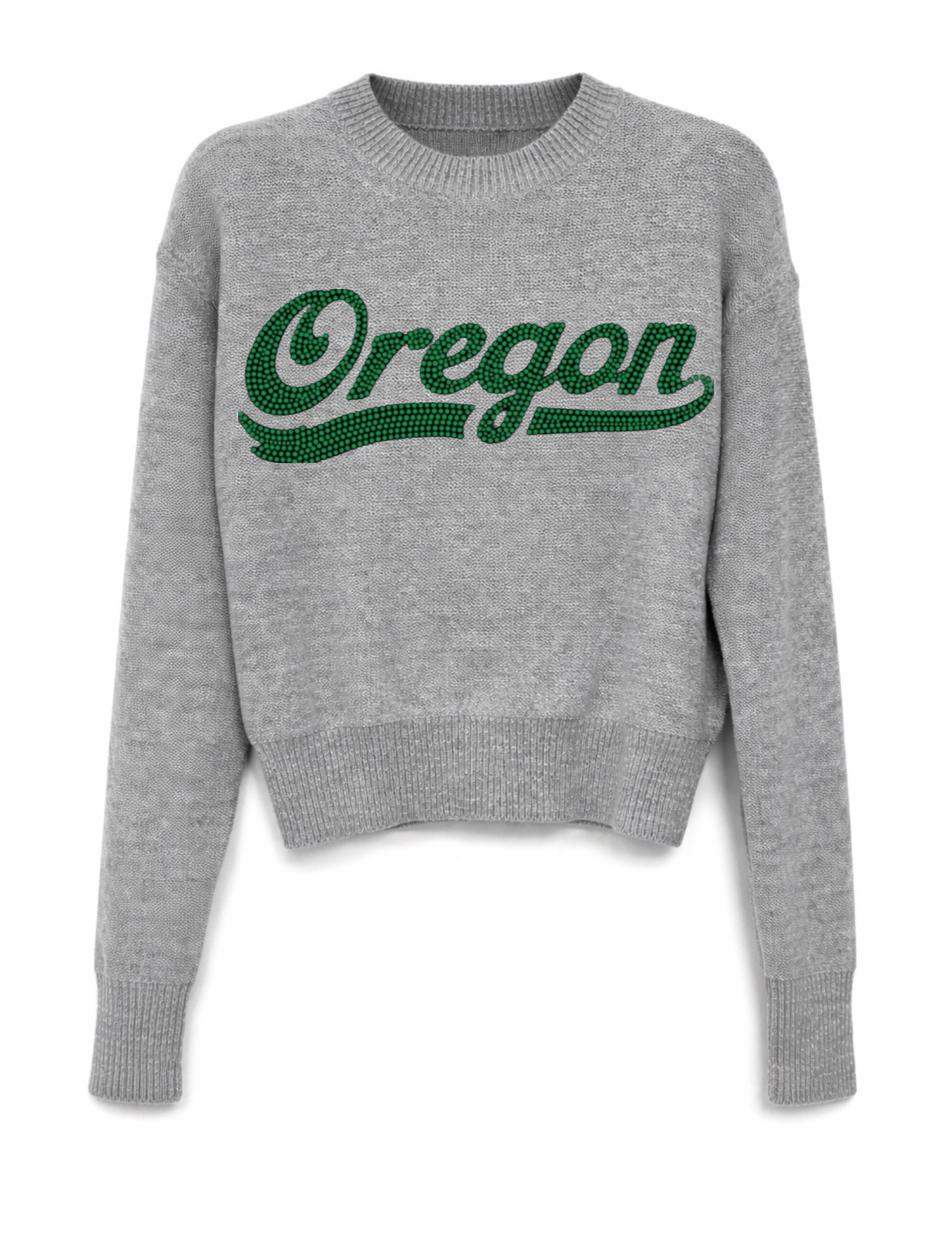 University Of Oregon Oregon Sweater Gray Crewneck Sweater