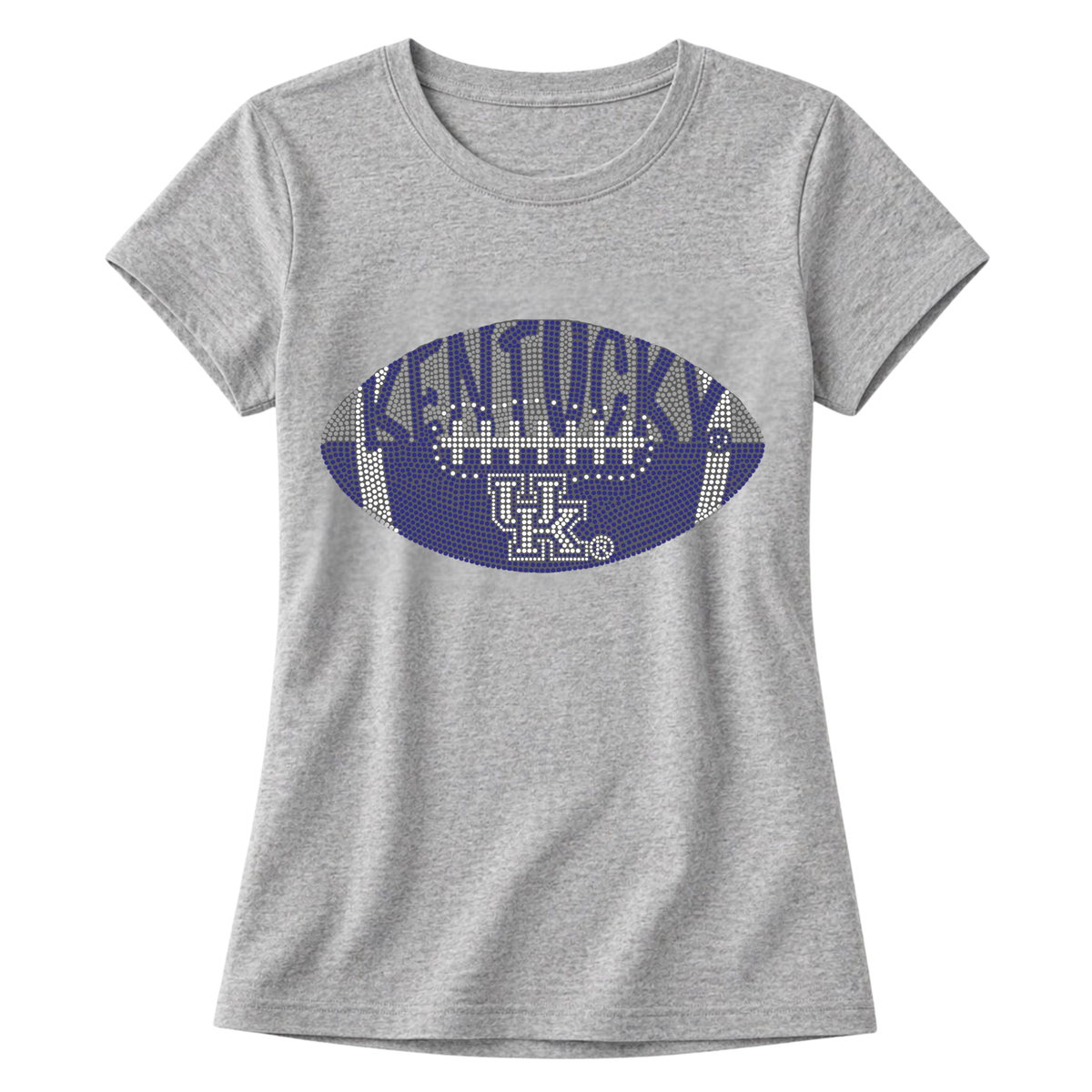 University of Kentucky Football Gray Crewneck T-Shirt, view 3