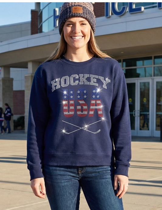 Team USA Hockey Game Day Navy Sweatshirt