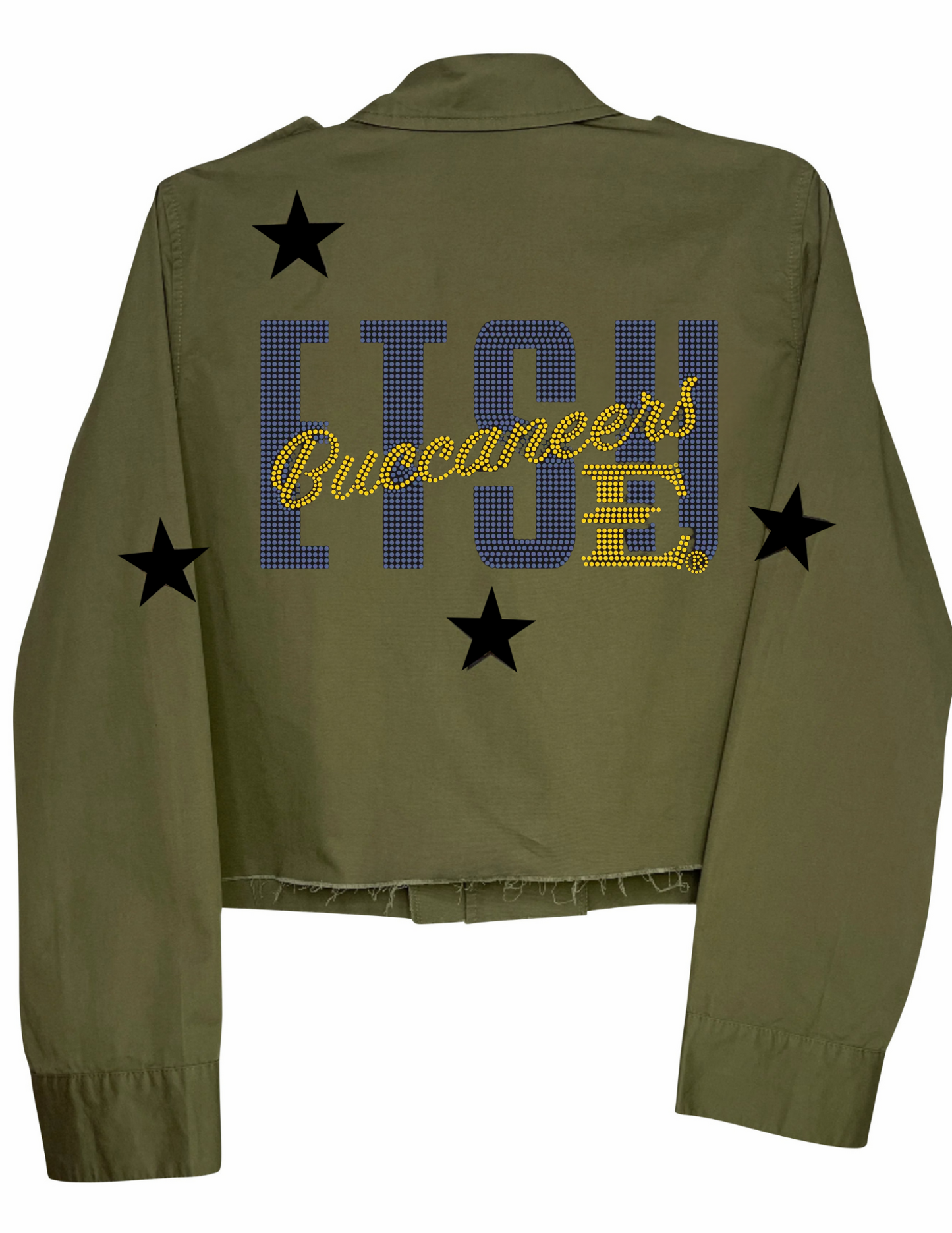 Licensed Game Day Shacket, Army Green, East Tennessee State ETSU Buccaneers