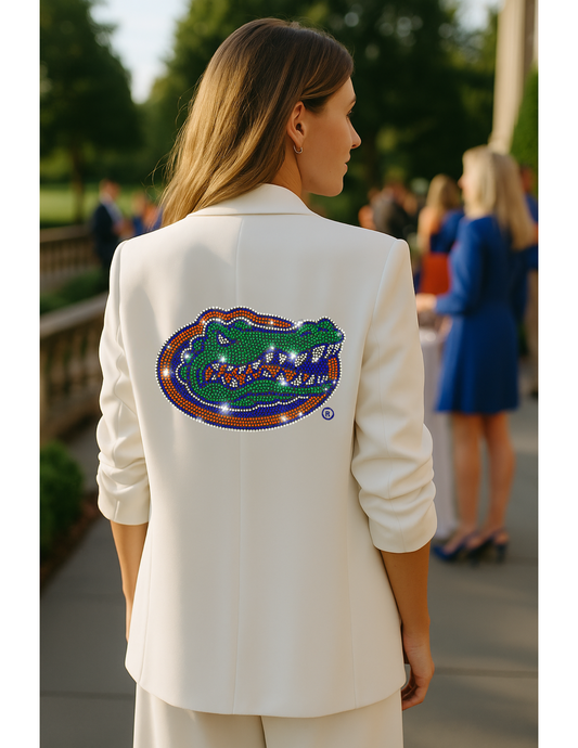 Licensed Game Day, White Blazer, Univ of Florida Gator