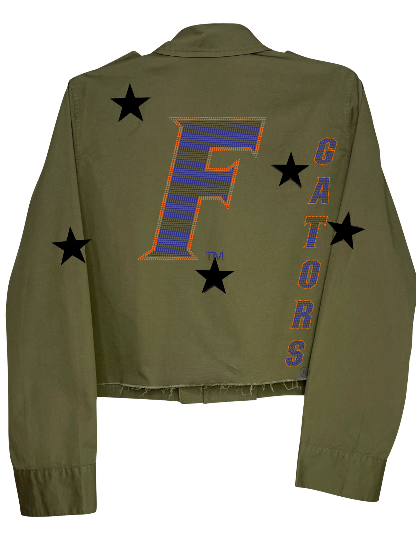 Licensed Game Day Shacket, Army Green, Univ of Florida F Gators