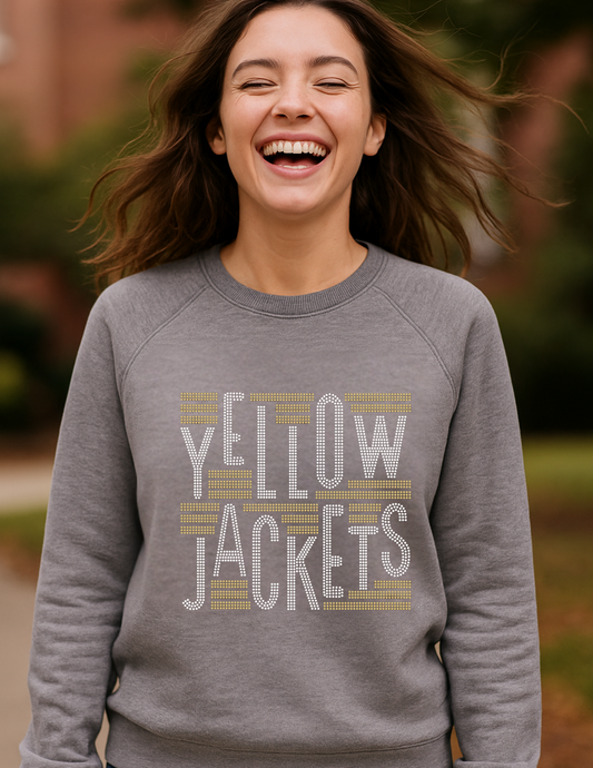 Licensed Game Day, Gray Sweatshirt, Georgia Tech Yellow Jackets