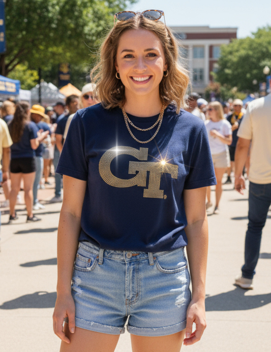 Licensed Game Day T-Shirt, Navy, Georgia Tech GT