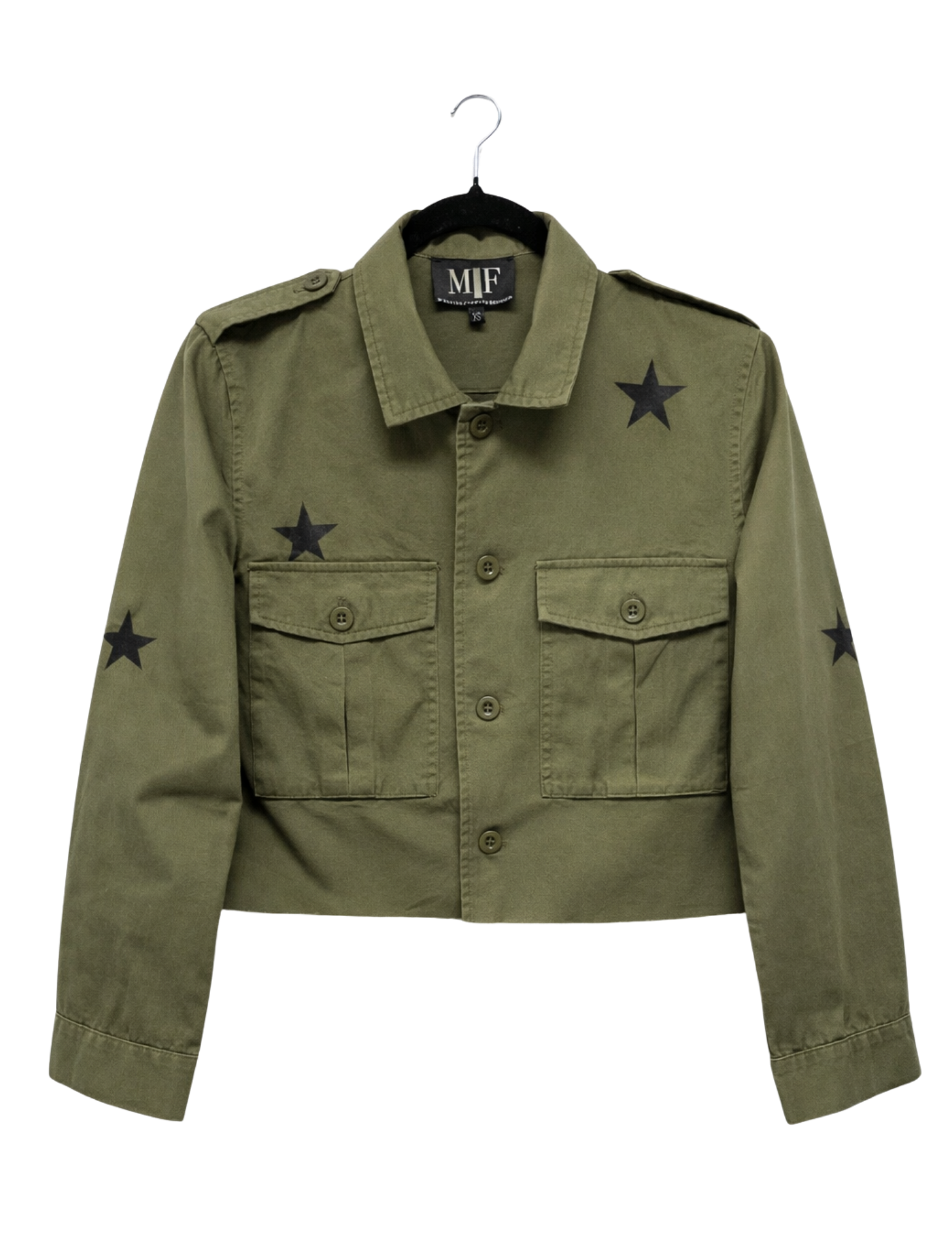 Ole Miss M Logo Army Green Shacket
