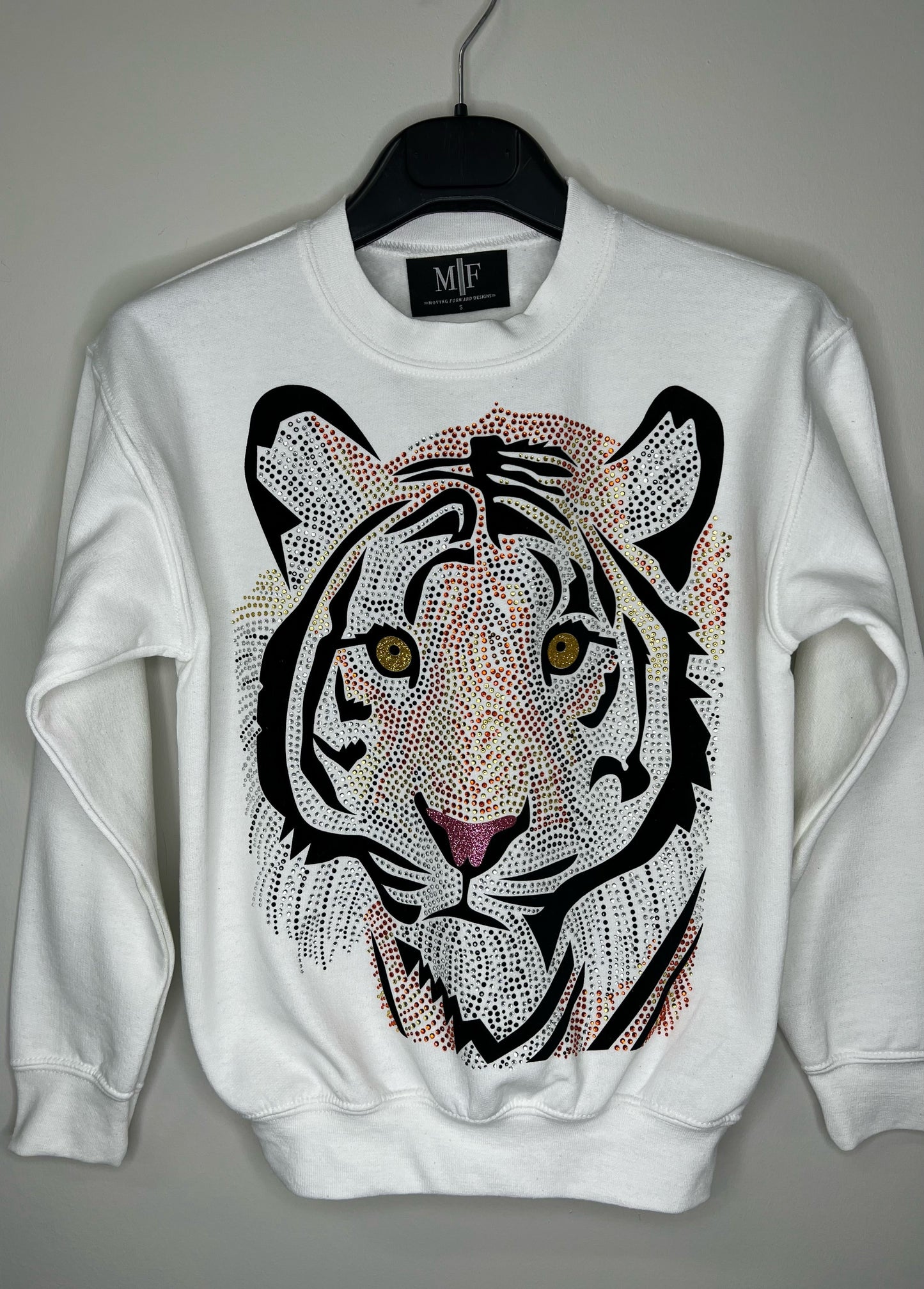 KIDS Tiger White Sweatshirt