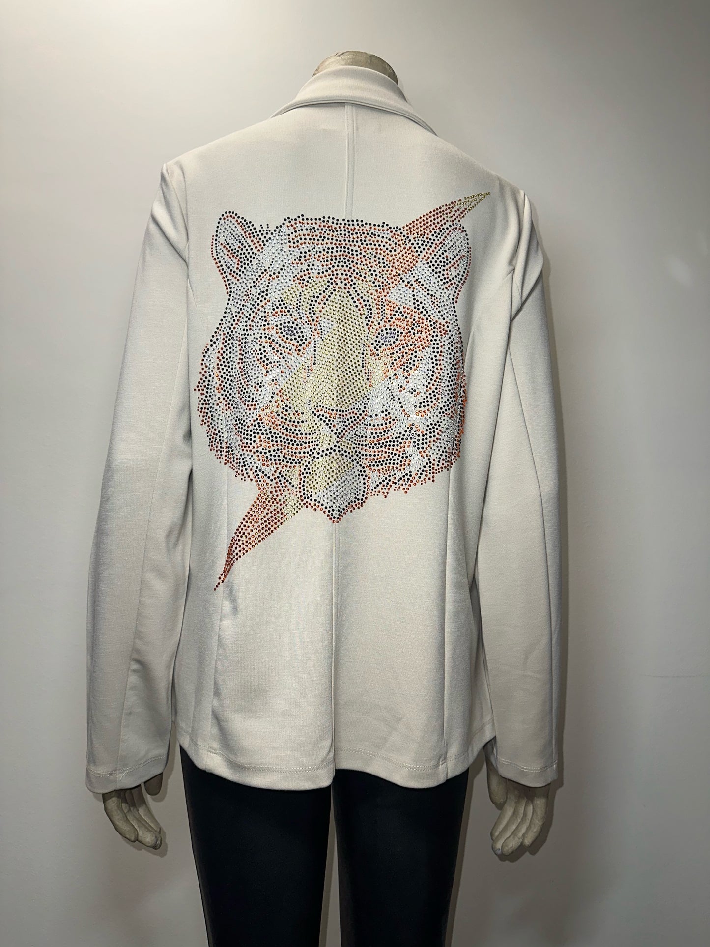 Blazer, Stretch Patch Pocket Cream, Orange Tiger Bolt