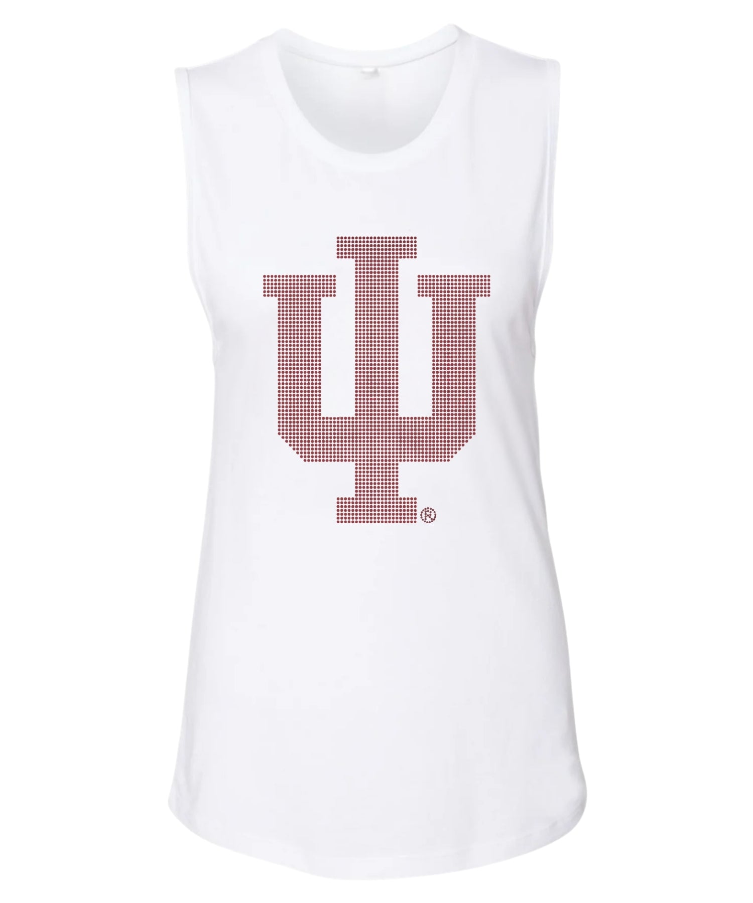 Indiana University Trident IU White Tank Top