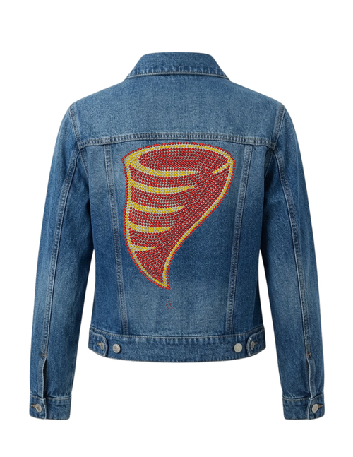Iowa State Cyclone Blue Denim Jacket