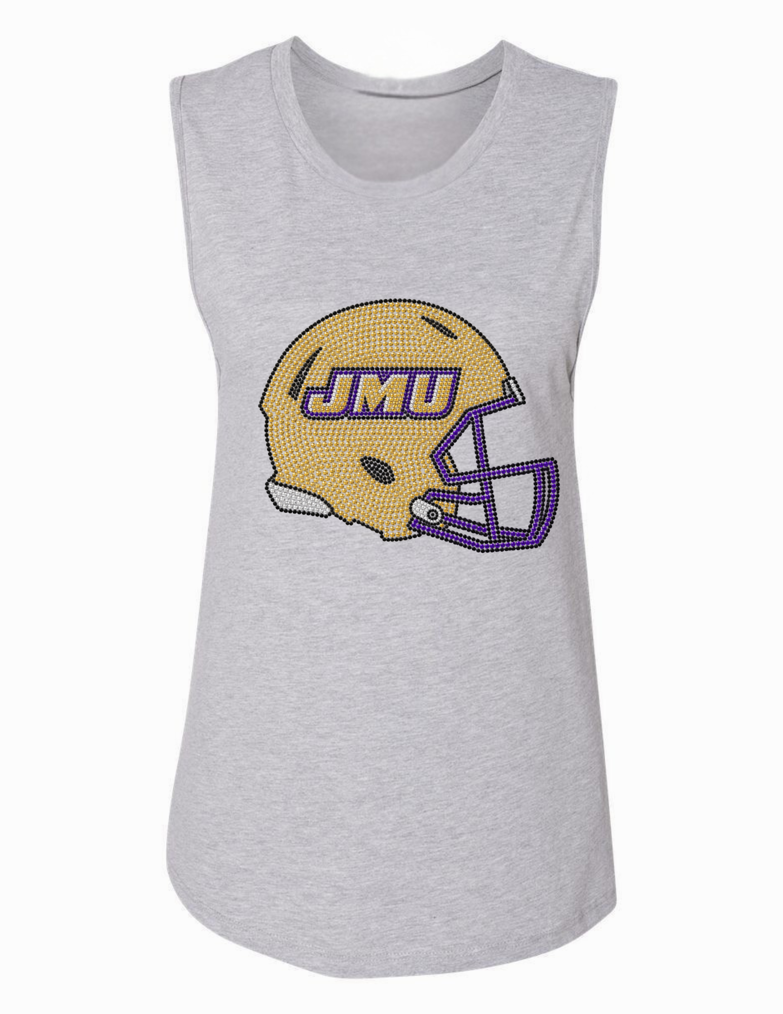 James Madison Helmet Gray Tank Top