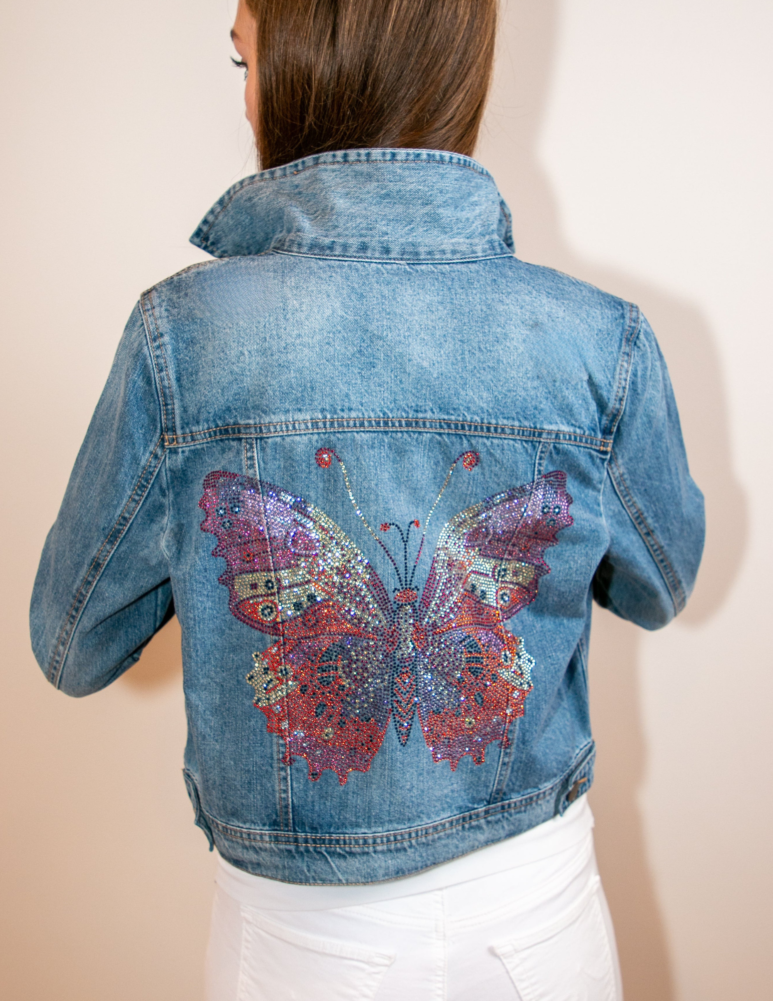 Butterfly Blue Denim Jacket