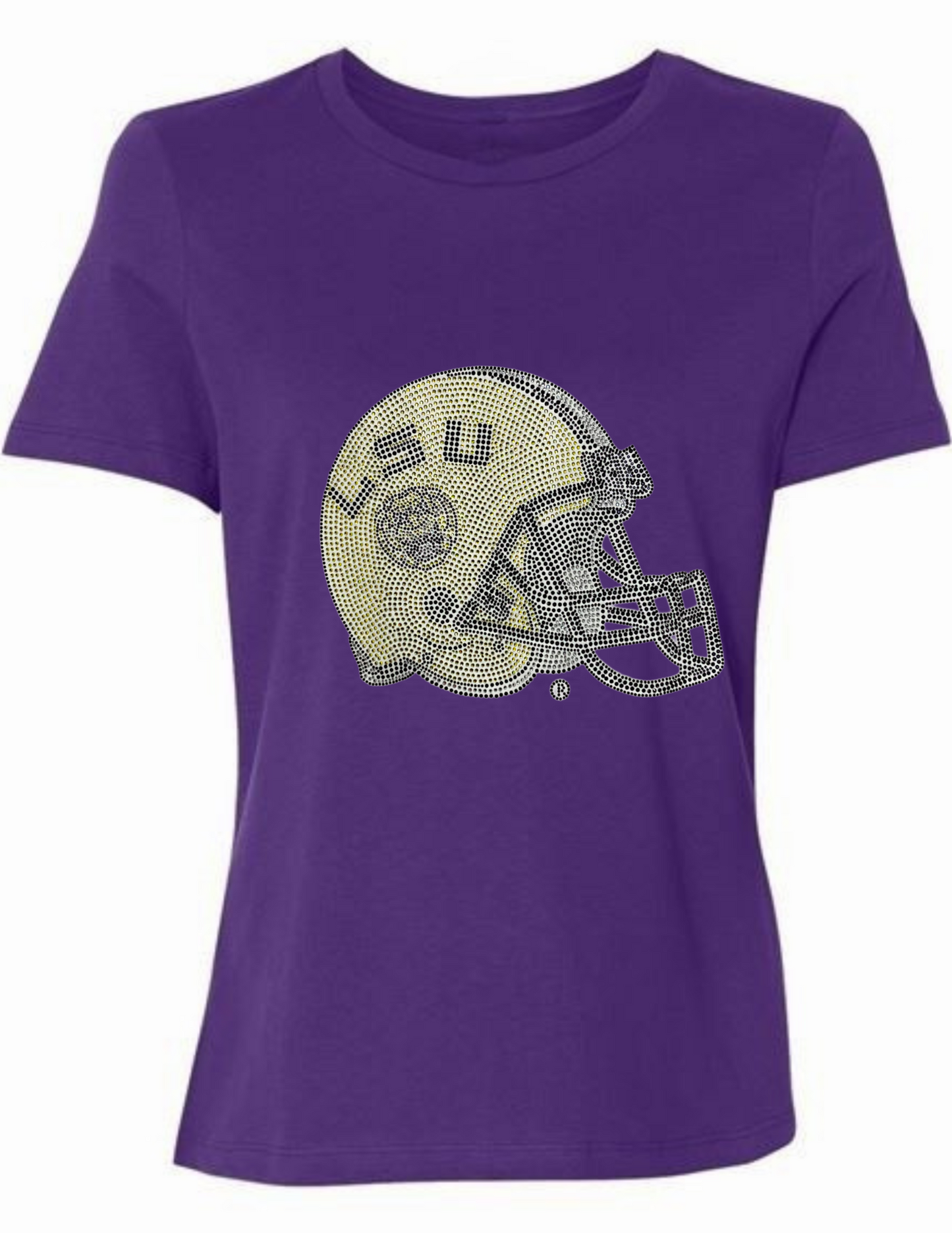 Licensed Game Day T-Shirt, Purple, LSU Helmet