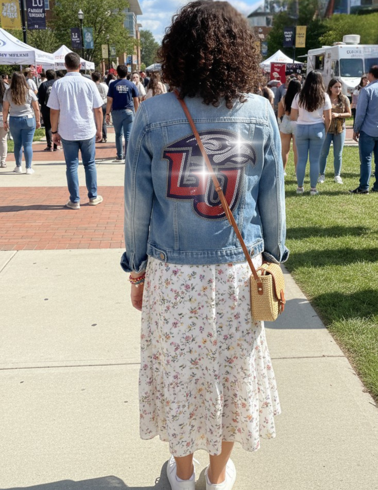 Licensed Game Day Jacket, Blue Denim, Liberty University LU