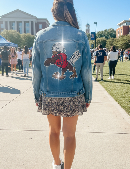 Licensed Game Day Jacket, Blue Denim, Liberty University Eagle