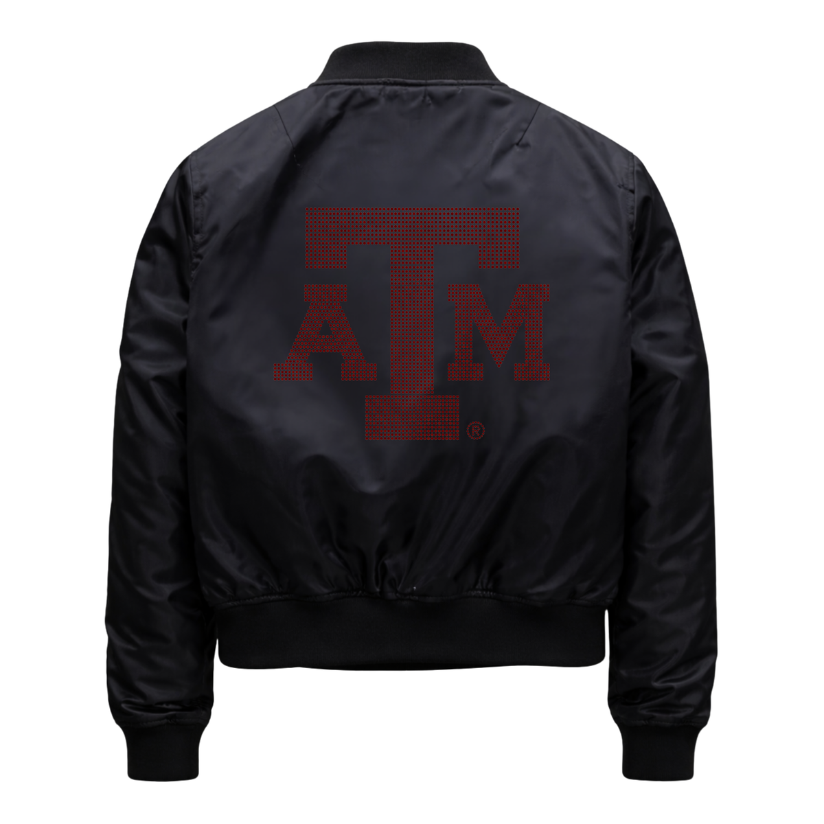 Texas A&M Logo Black Bomber Jacket