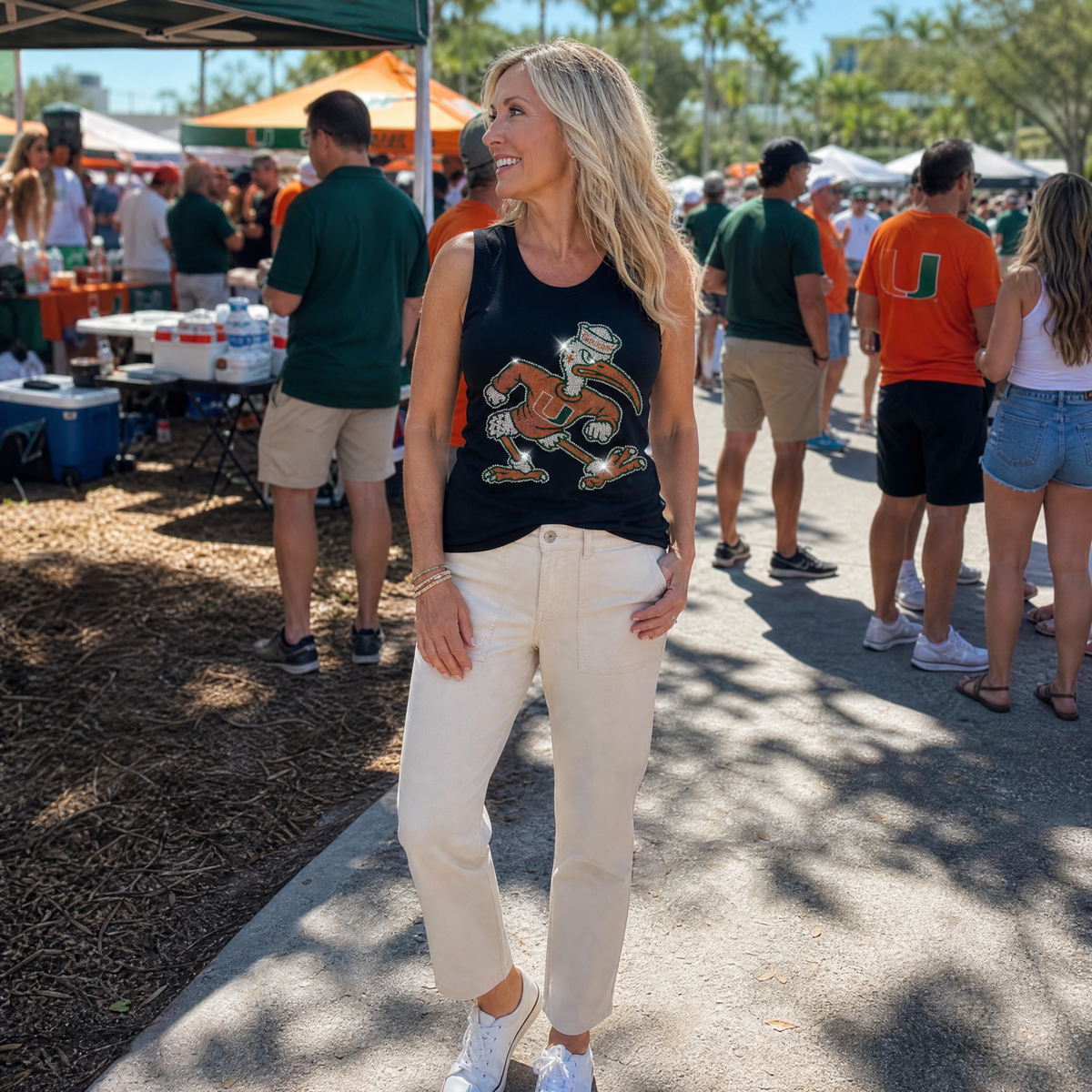 University of Miami Sebastian Black Tank Top