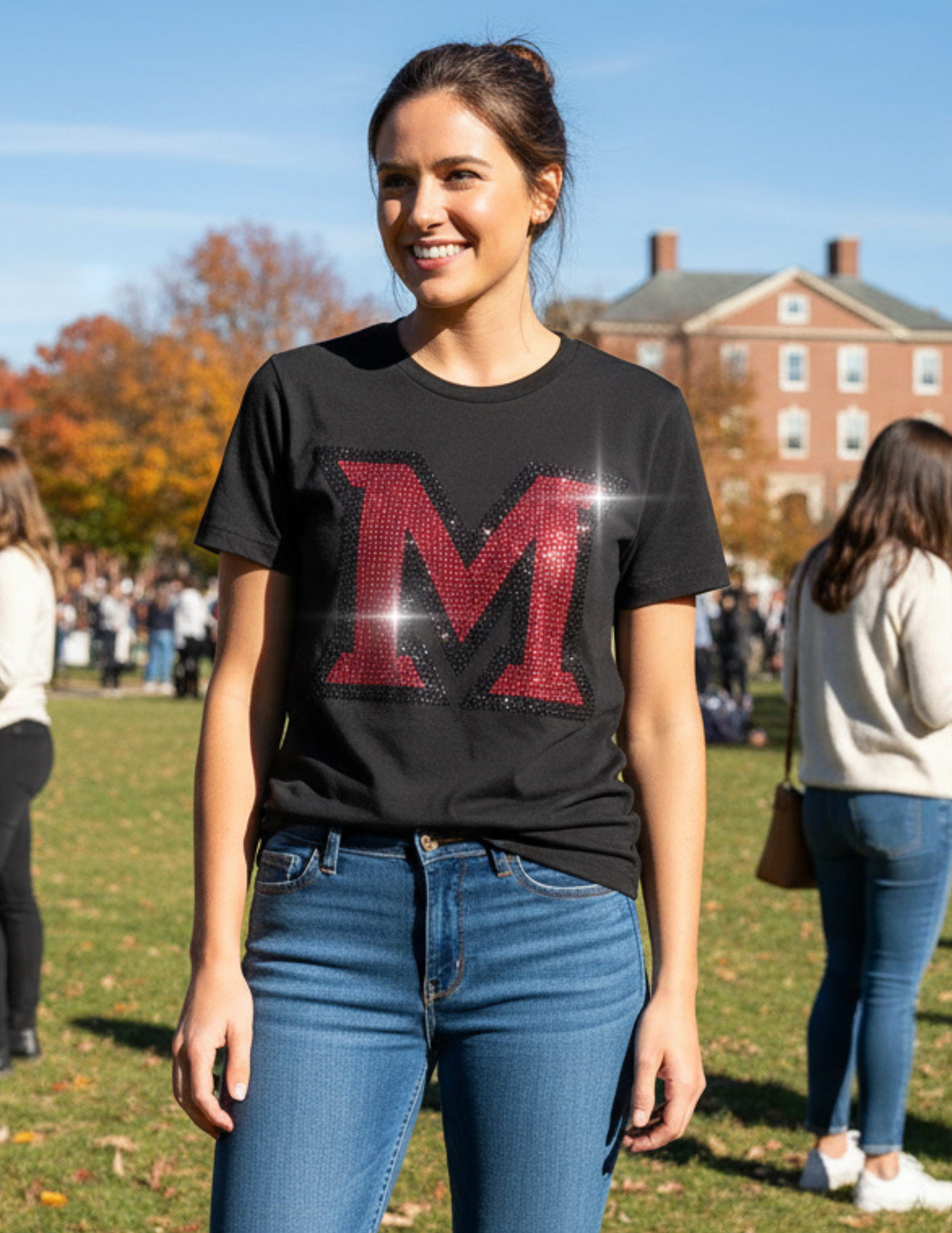 Miami of Ohio  Black Crewneck Short Sleeve T-Shirt