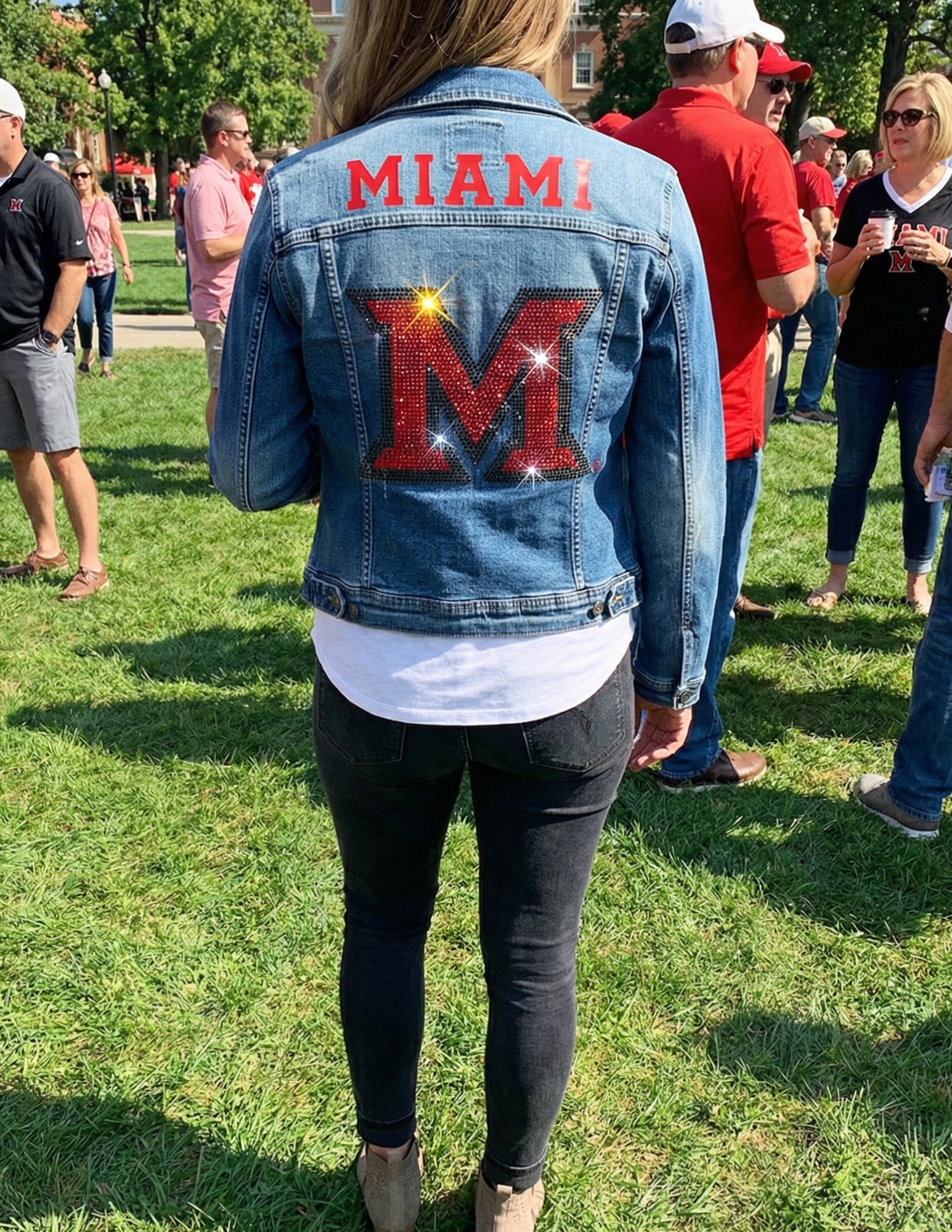 Miami of Ohio Miami M Blue Denim Jacket