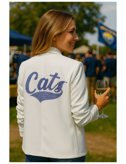 Licensed Game Day Blazer, White, Montana State Cats Script