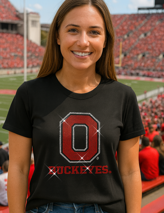 Licensed Game Day T-Shirt, Black, Ohio State O Buckeyes