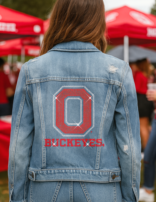 Licensed Game Day Jacket, Blue Denim, Ohio State O Buckeyes
