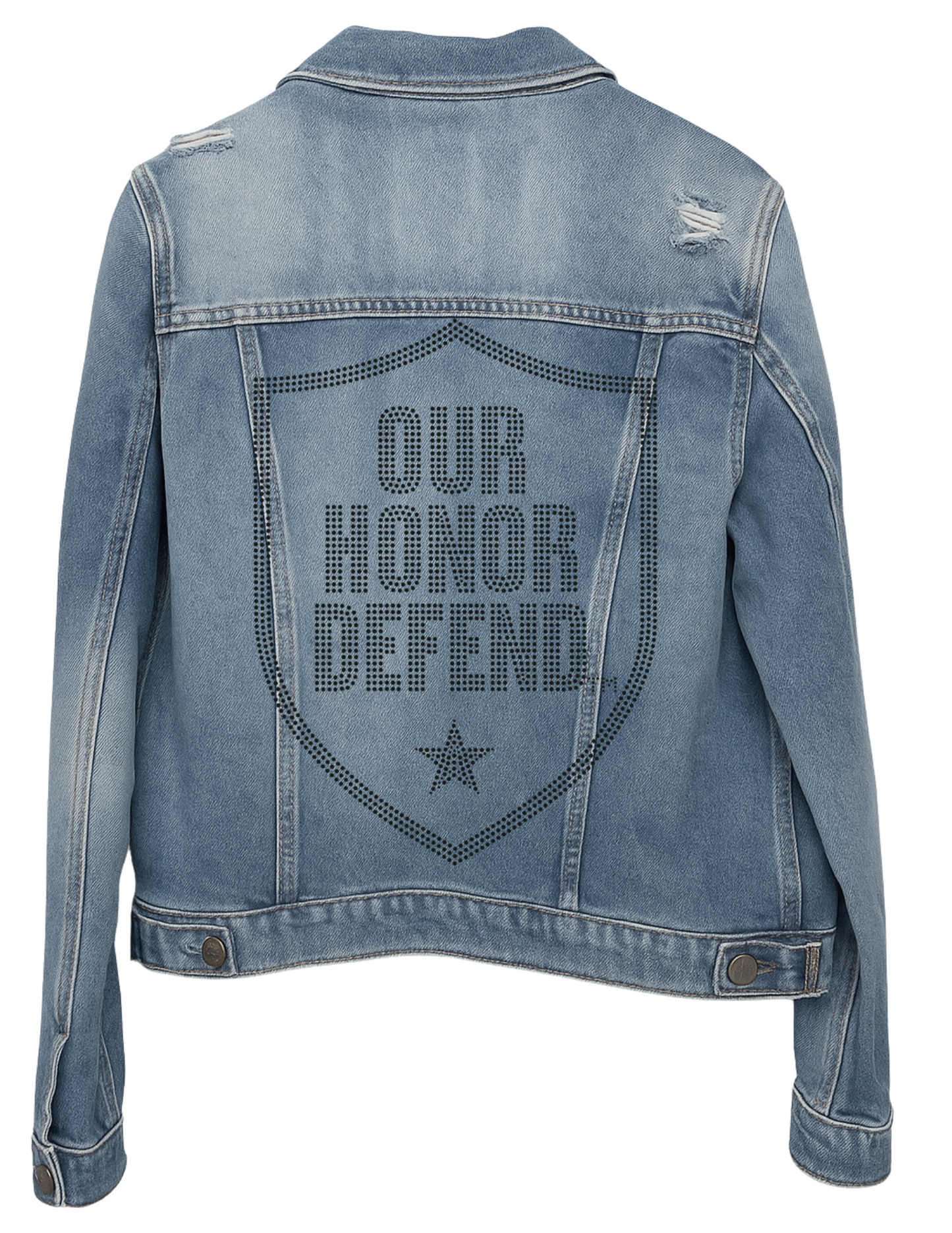 Ohio State Our Honor Defend Shield Blue Denim Jacket