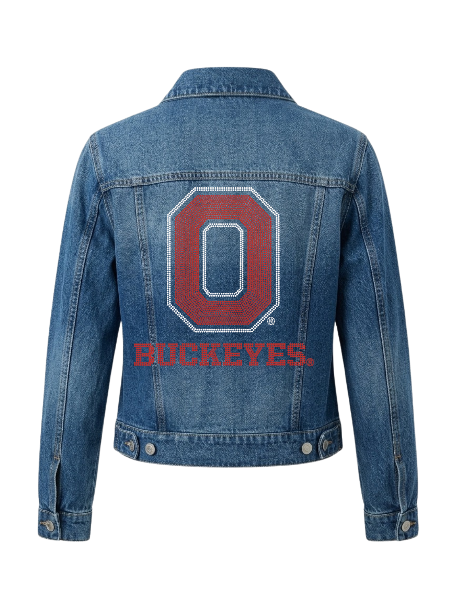 Ohio State O Buckeyes Blue Denim Jacket