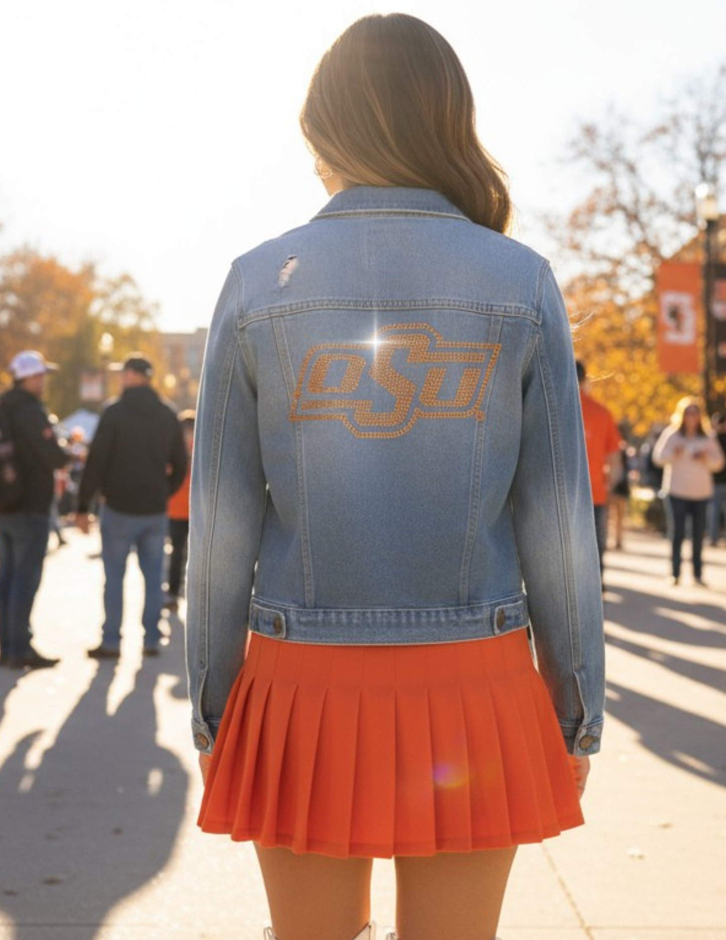 Licensed Game Day Jacket, Blue Denim, Oklahoma State OSU