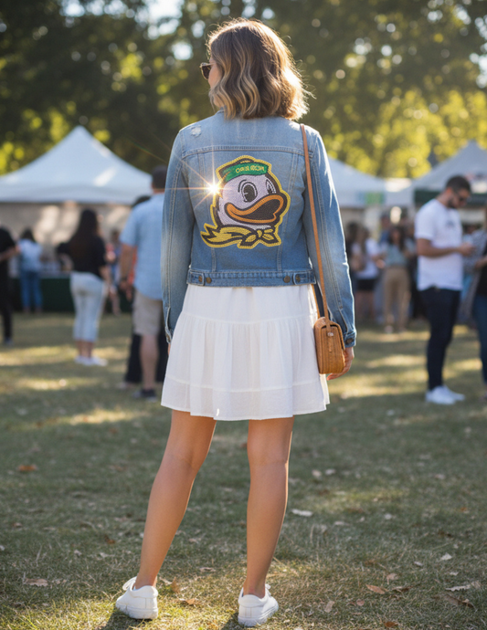 University of Oregon Duck Blue Denim Jacket