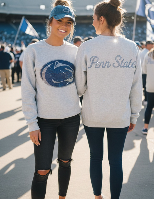 Licensed Game Day Sweatshirt, Light Gray, Penn State Nittany Lion