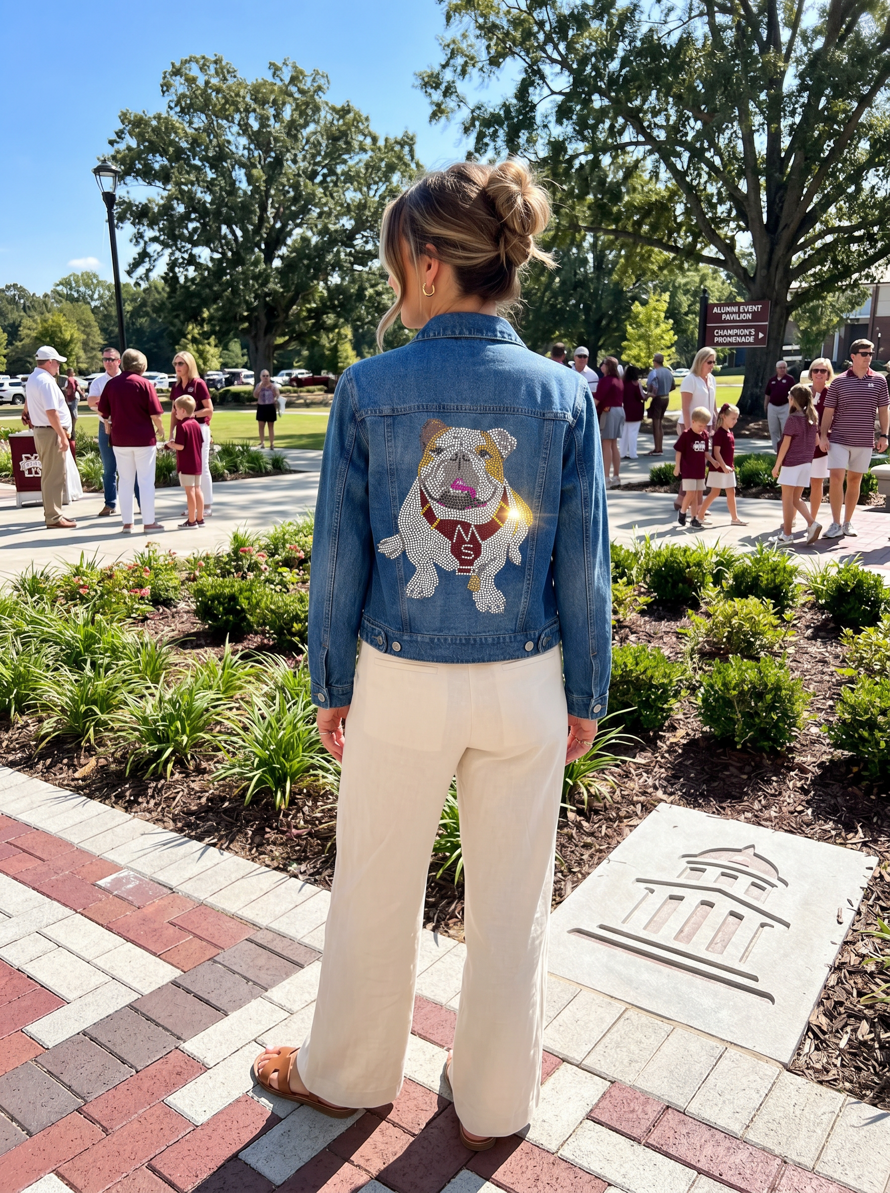 Mississippi State Bulldog Denim Jacket