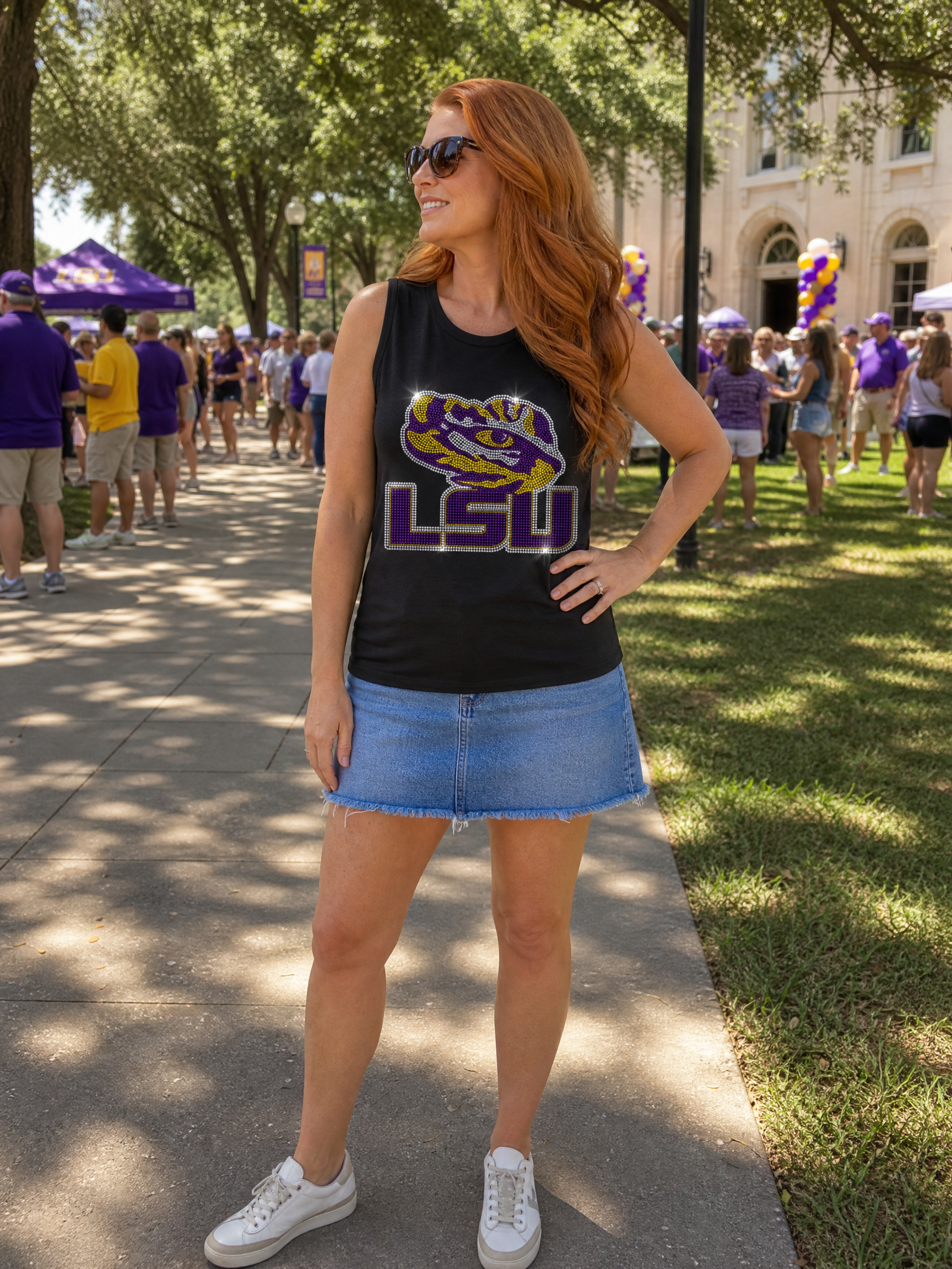 LSU Tiger Eye Black Tank Top