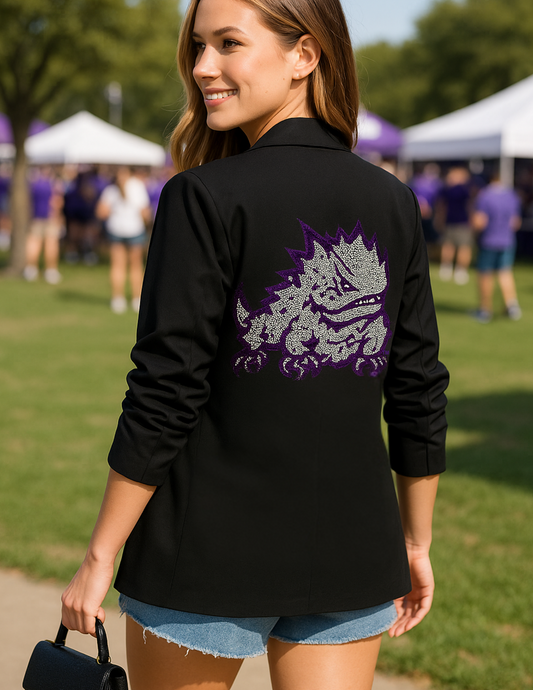 Licensed Game Day Blazer, Black, TCU Horned Frog