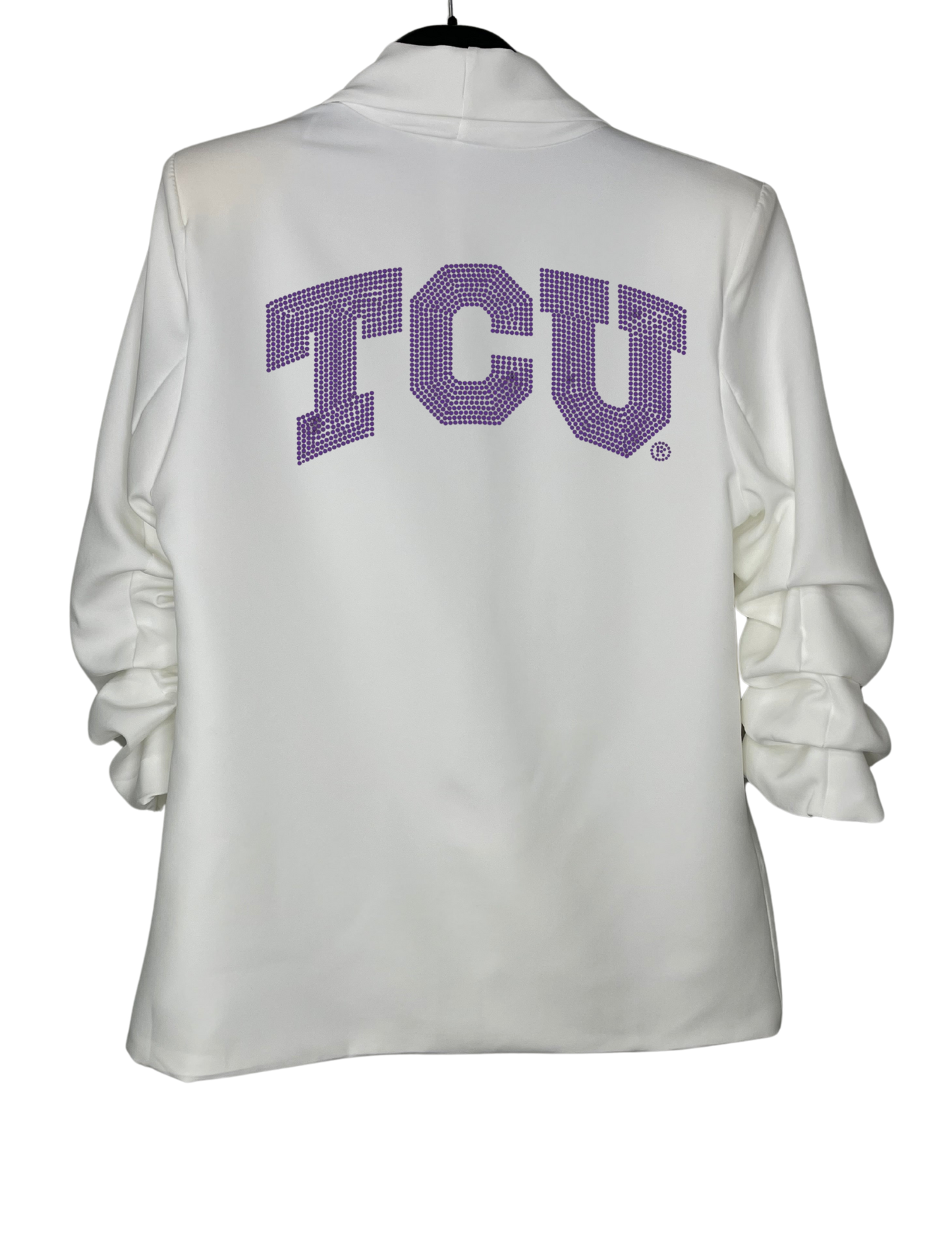 Licensed Game Day Blazer, White, TCU Crystal TCU
