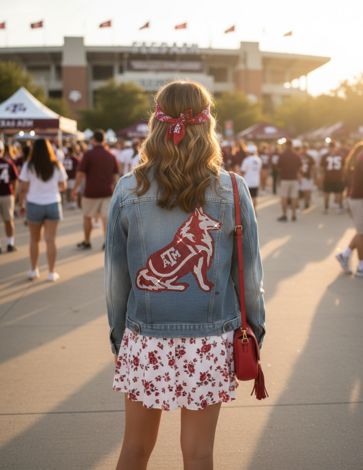 Licensed Game Day Denim, Medium Wash, Texas A&M Reveille