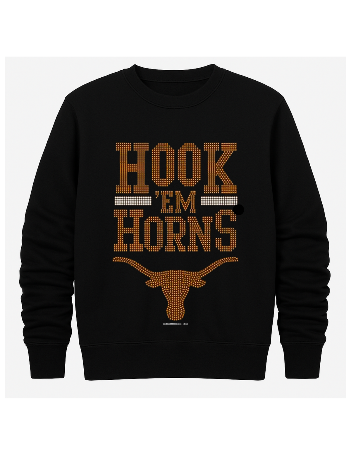University of Texas-Austin Hook Em Horns Black Crewneck Sweatshirt