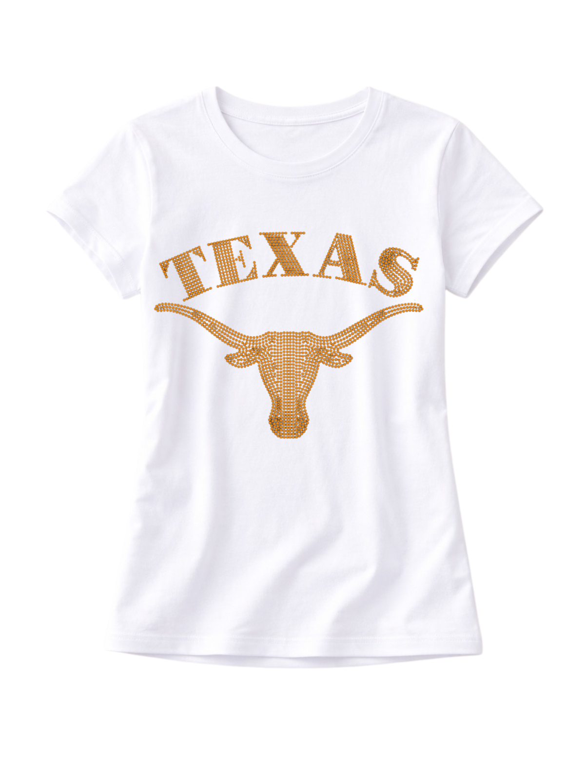 University of Texas-Austin Longhorn Head White Crewneck T-Shirt