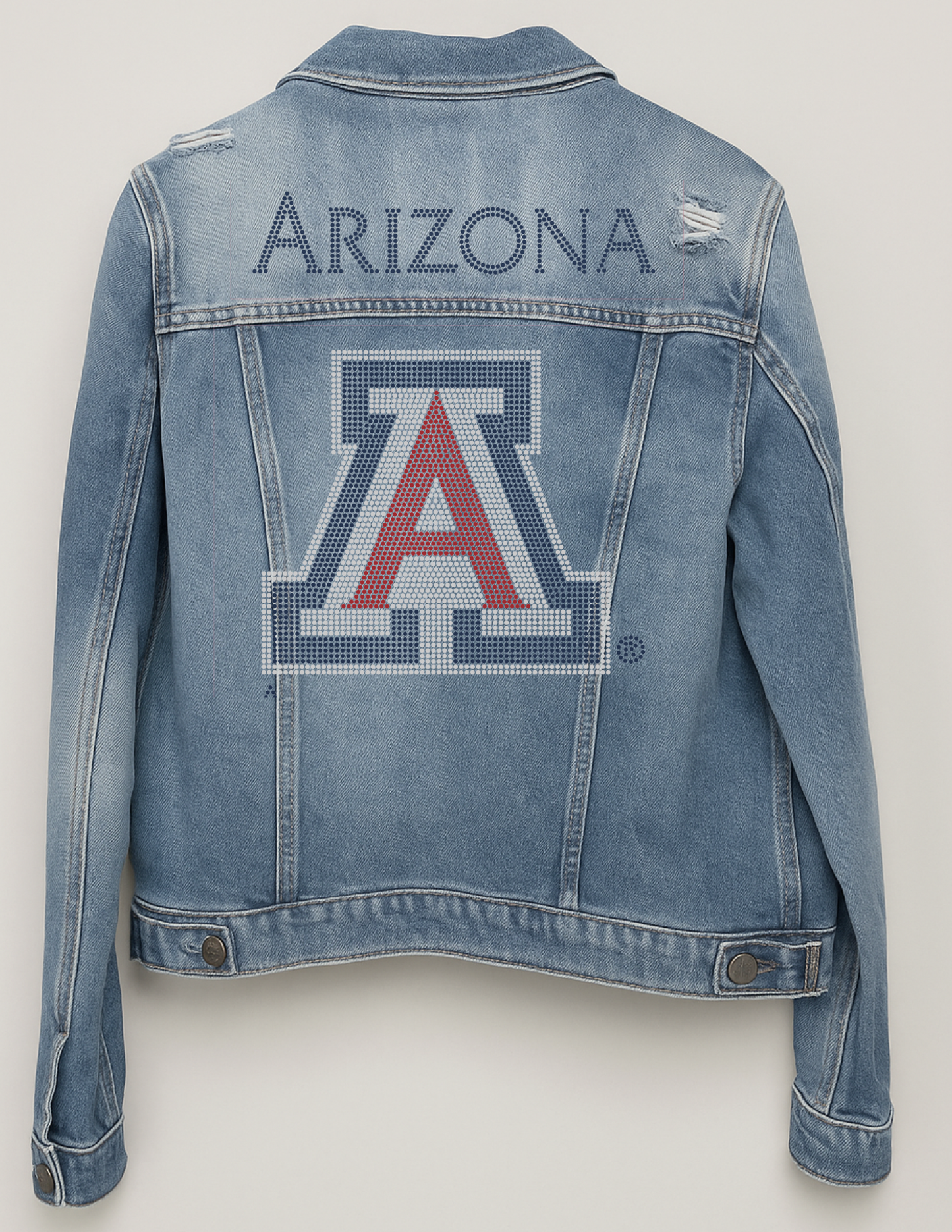 University of Arizona Block A Blue Denim Jacket