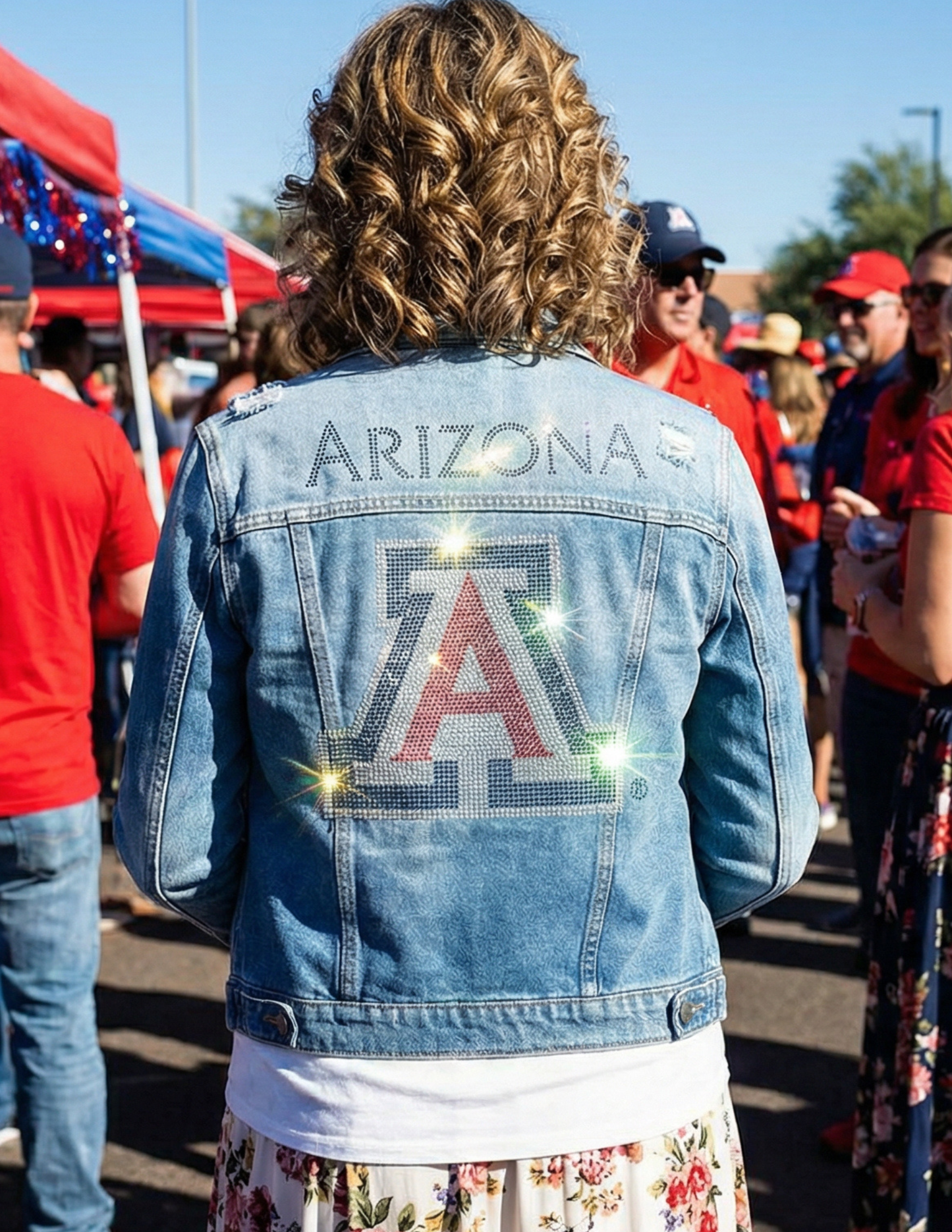 University of Arizona Block A Blue Denim Jacket
