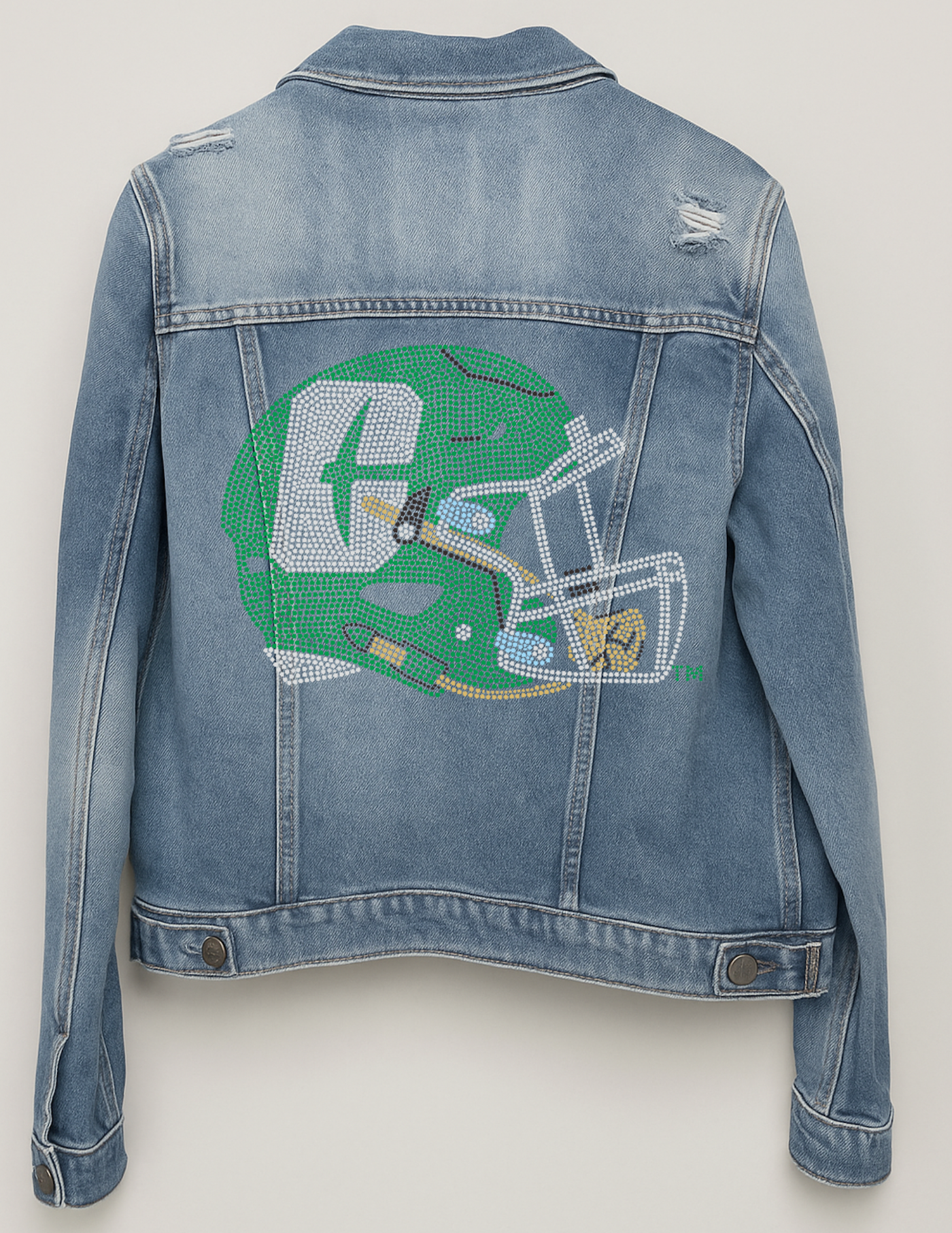 Licensed Game Day Jacket, Blue Denim, Univ of N Carolina Charlotte Helmet