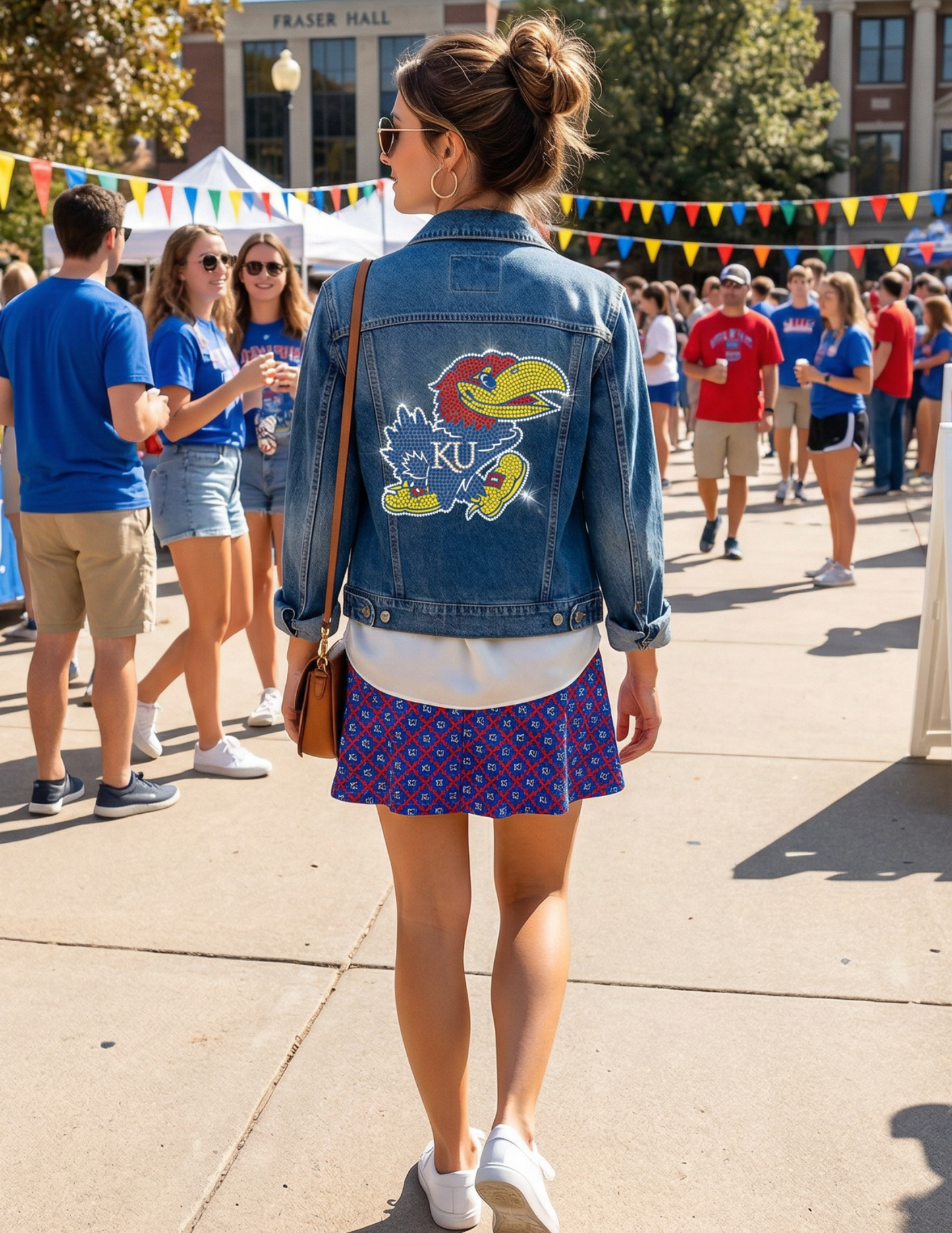 University of Kansas Jayhawk Blue Denim Jacket